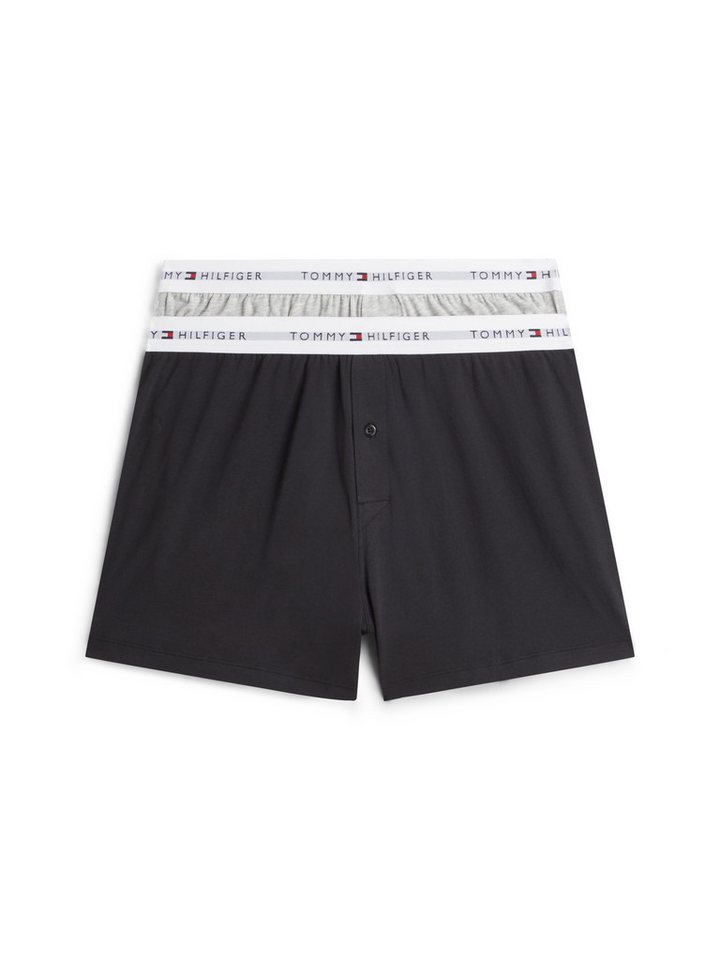 Tommy Hilfiger Underwear Boxershorts 2P LOOSE JERSEY BOXER (Packung, 2-St) mit Logoschriftzügen am Stretch-Bund