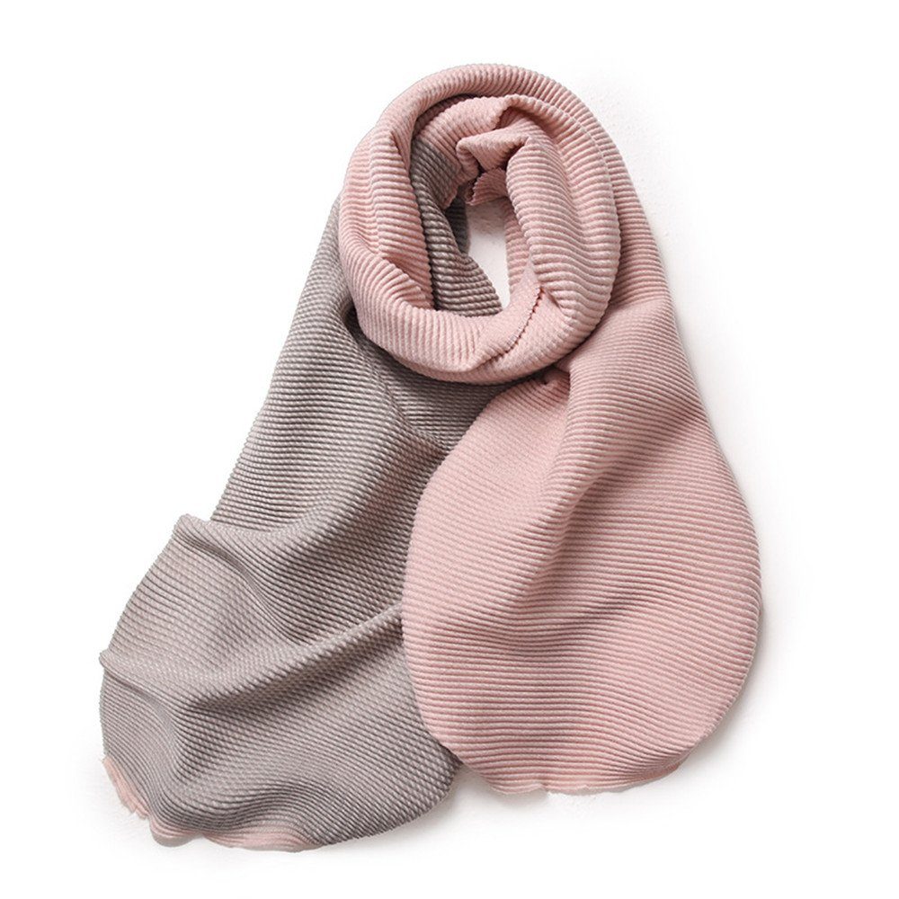 XDeer Modeschal Damen Halstuch in Schal Poncho feine Farben Winter Linie,Damen pink Geschenk verschiedenen zweiseitige für Frauen Qualität, Schal,XL