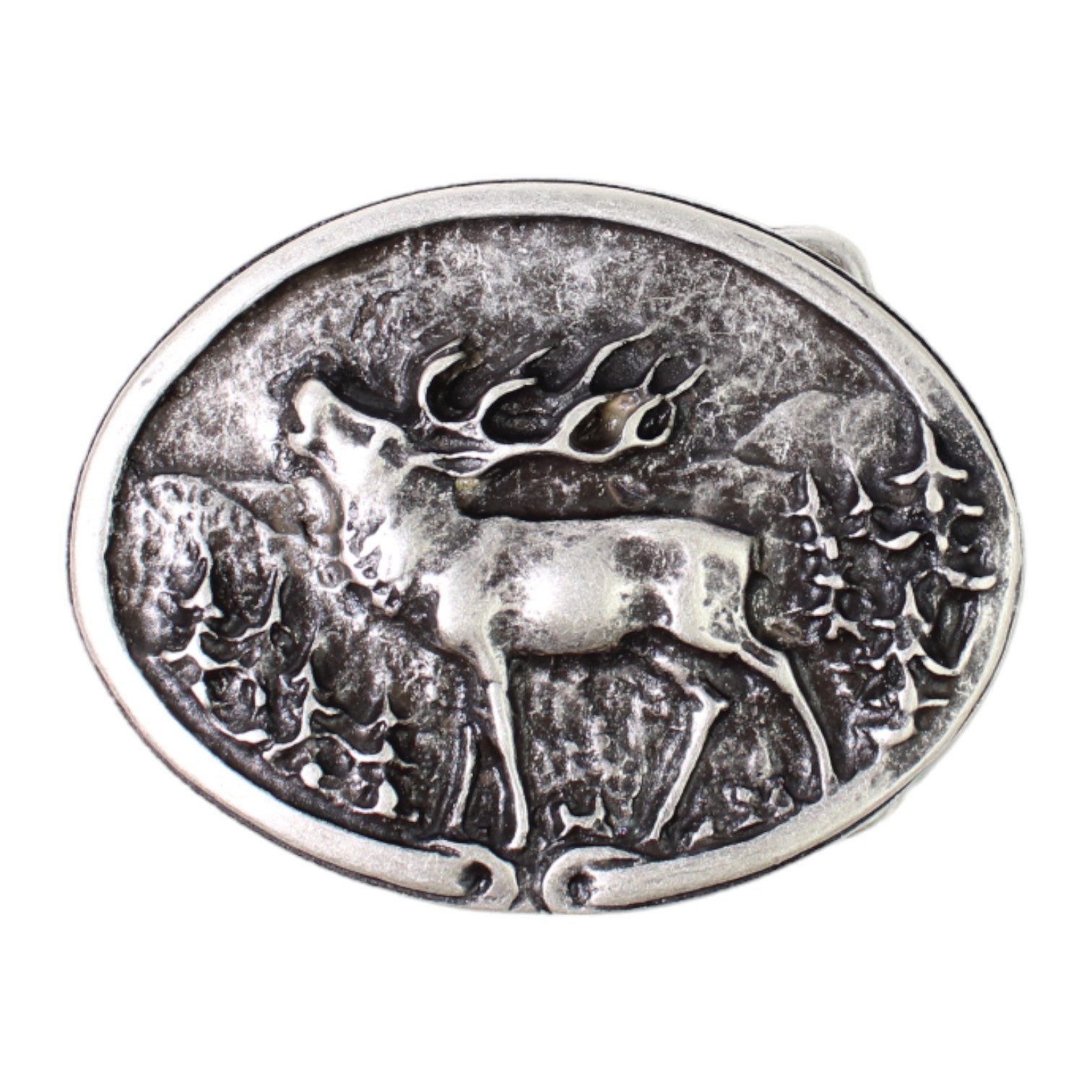 FRONHOFER Gürtelschnalle 18039 (1-St) Gürtelschnalle für 4 cm Gürtel, Metall (Zamak), Tracht