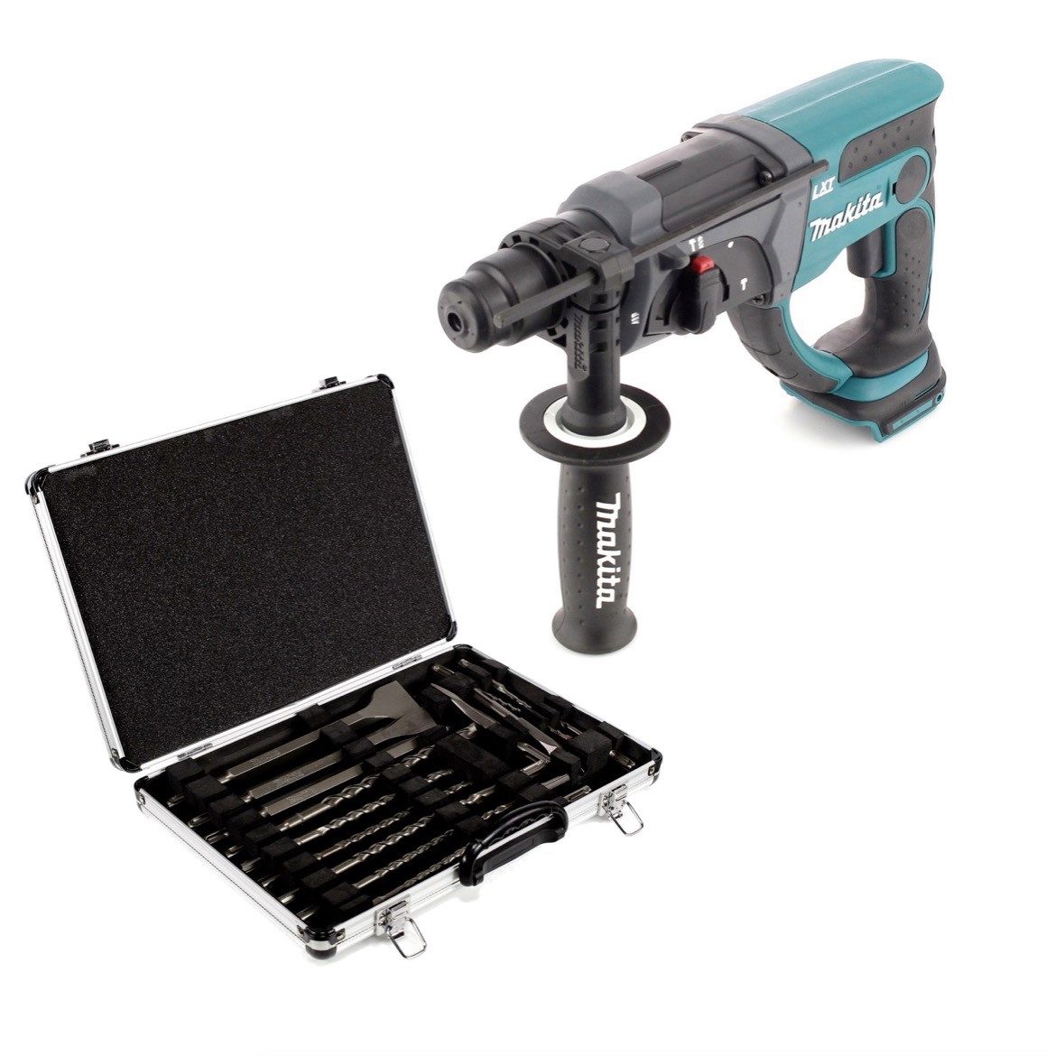 Makita Akku-Kombibohrhammer DHR 202 Z 18 V Li-Ion Akku Kombihammer Solo mit SDS Plus + D-42444