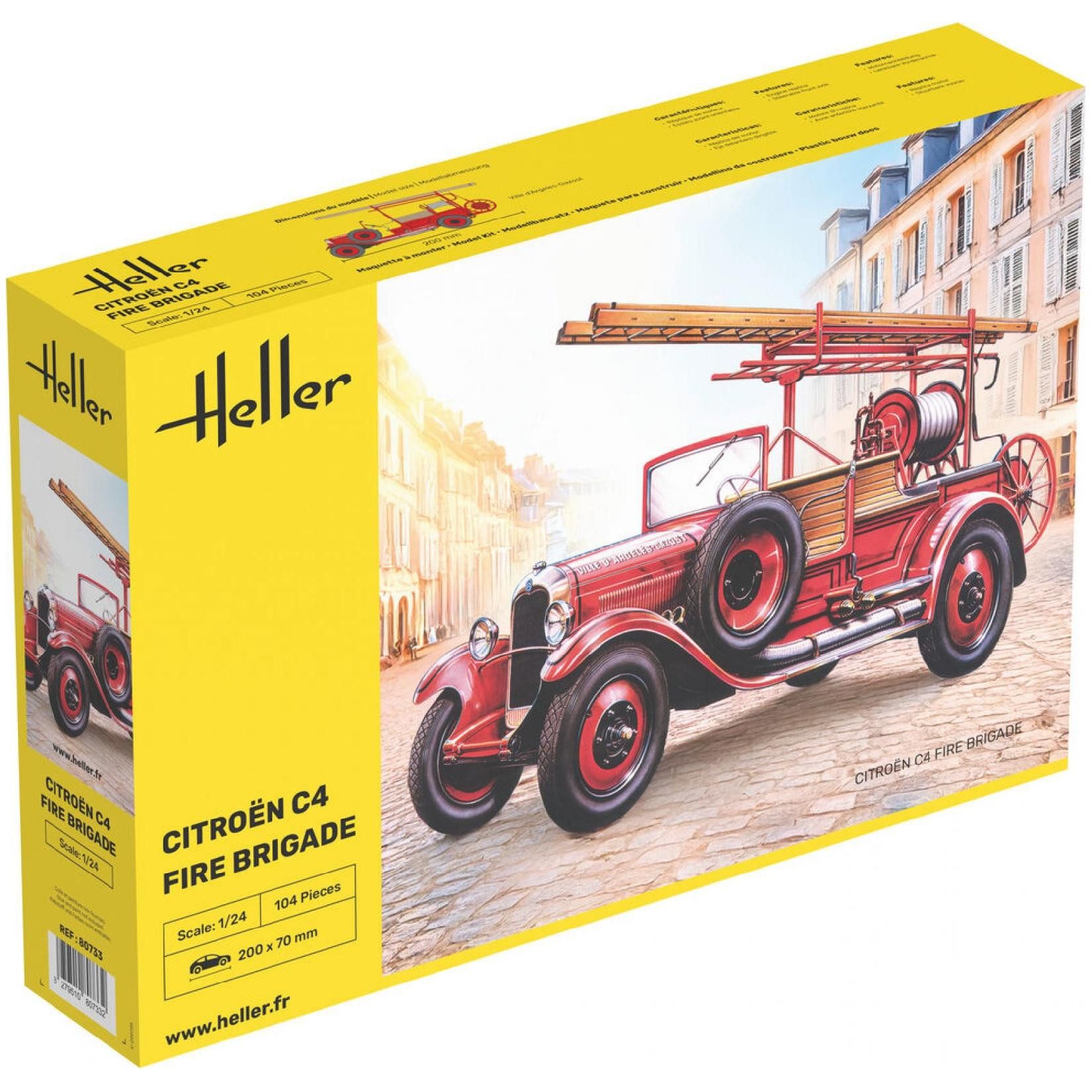 Heller Modellbausatz Citroen C4 Fire Brigade / 1:24, Maßstab 1:24