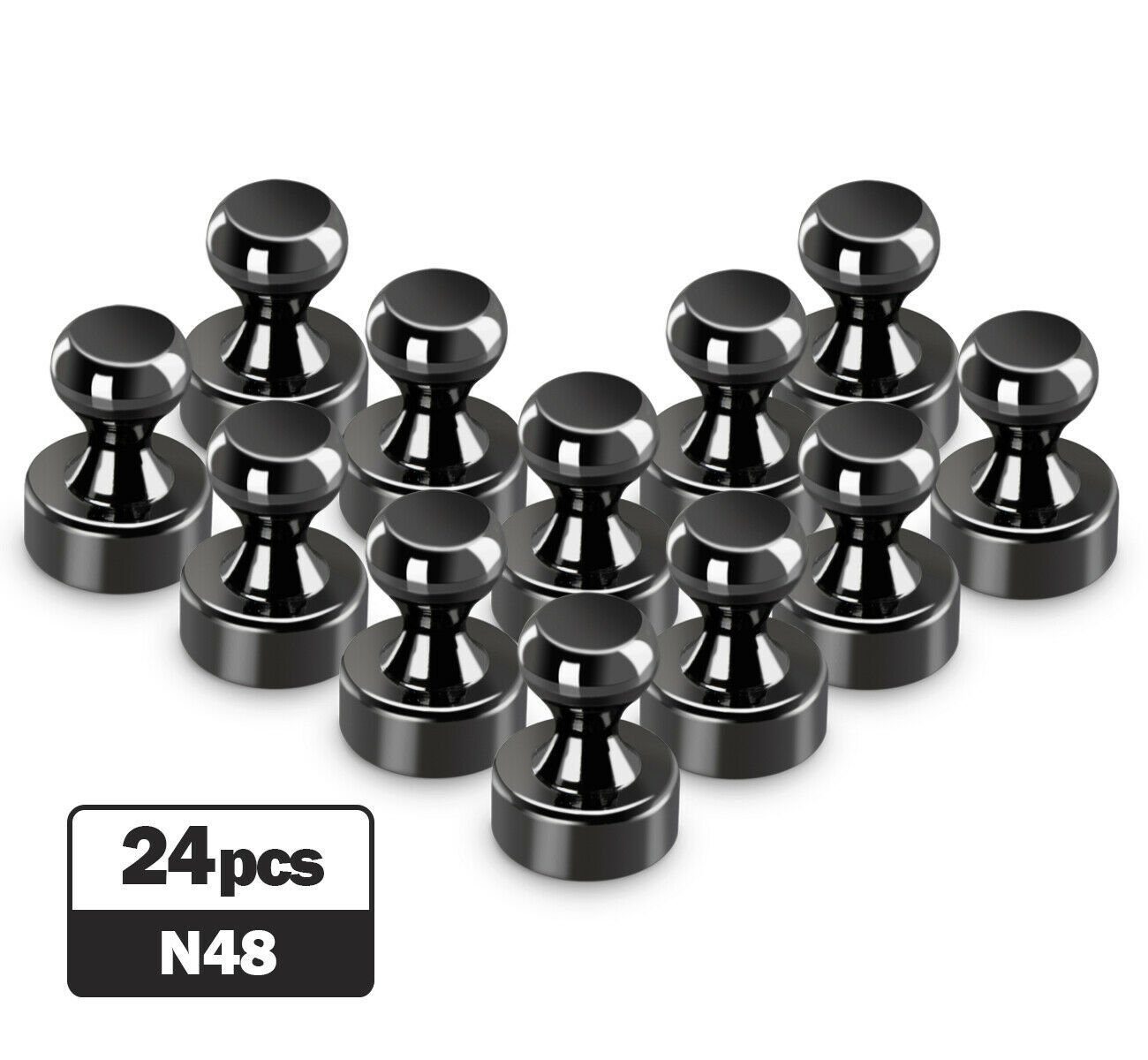 FELIXLEO Magnet Magnet Neodym Magnet Extra Stark Kegelmagnete für Magnettafel (24-St)
