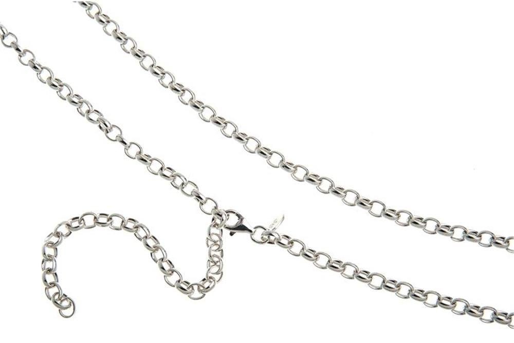 Silberkettenstore Bauchkette Bauchkette Erbse 4mm - 925 Silber, Länge wählbar von 65-110cm