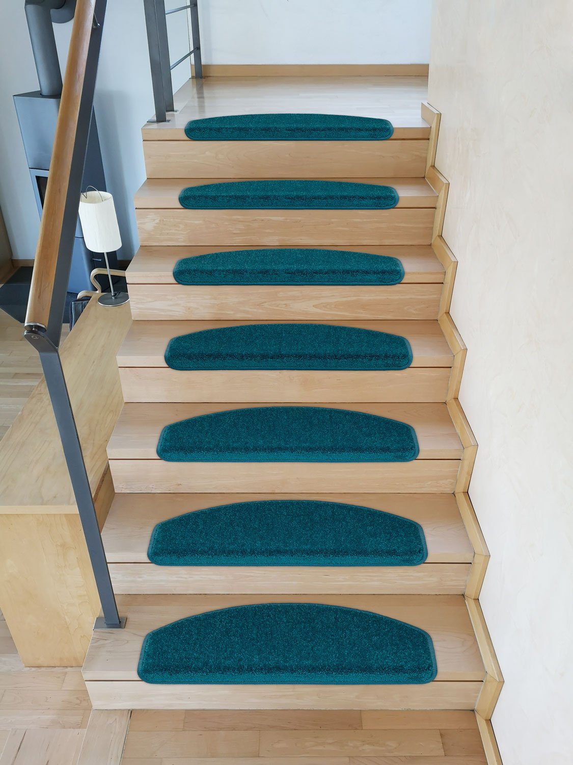 Metzker® Stufenmatte Stufenmatten Pegasus Halbrund Petrol günstig online kaufen