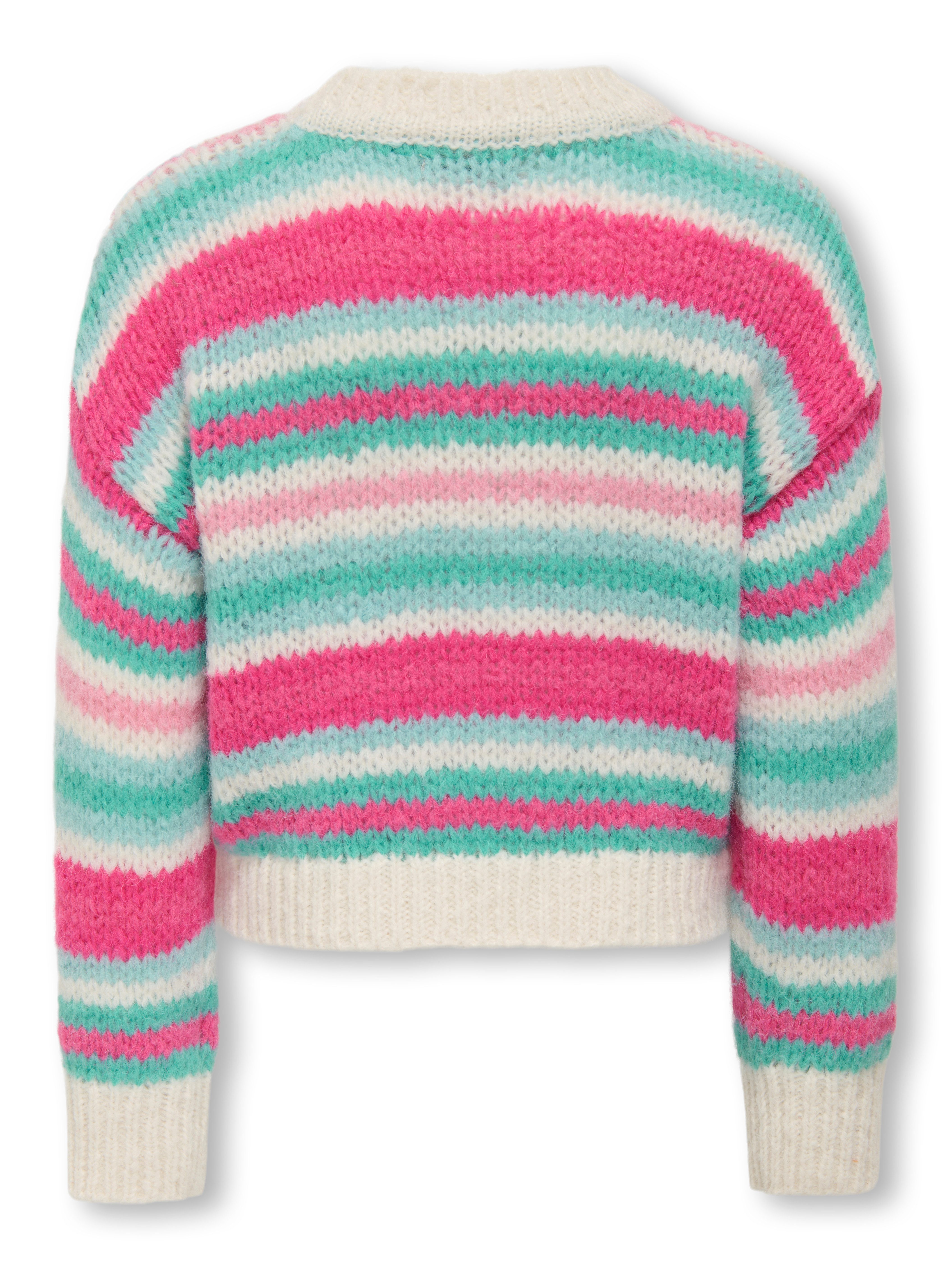 KIDS ONLY Strickpullover KOGALYSSA LIFE LS STRIPE O-NECK CP KNT