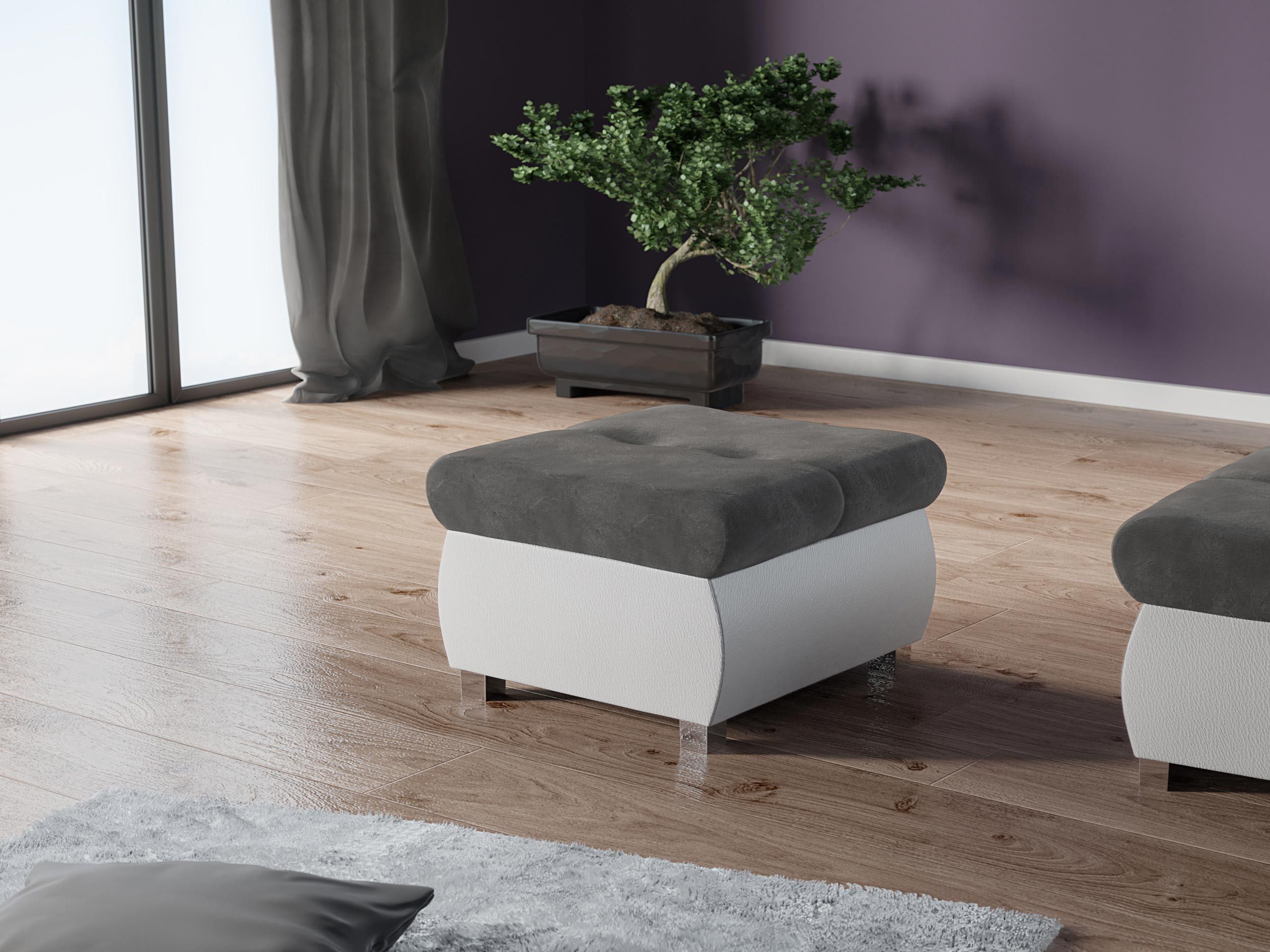 MIRJAN24 Polsterhocker Orkan Klein, Holzkonstruktion, 60x60x39 günstig online kaufen