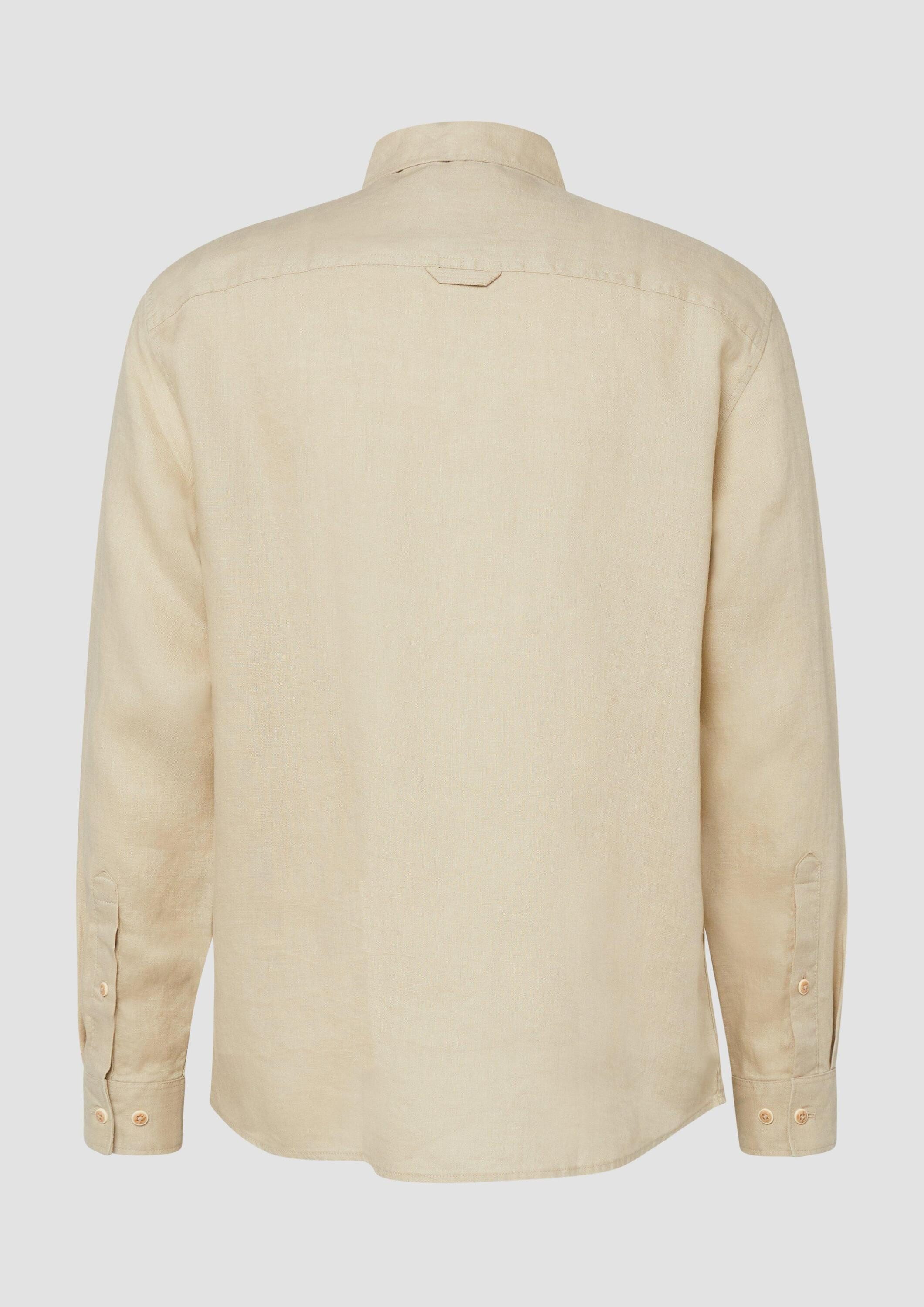 s.Oliver Langarmhemd Hemd Regular Fit: Hemd aus reinem Leinen
