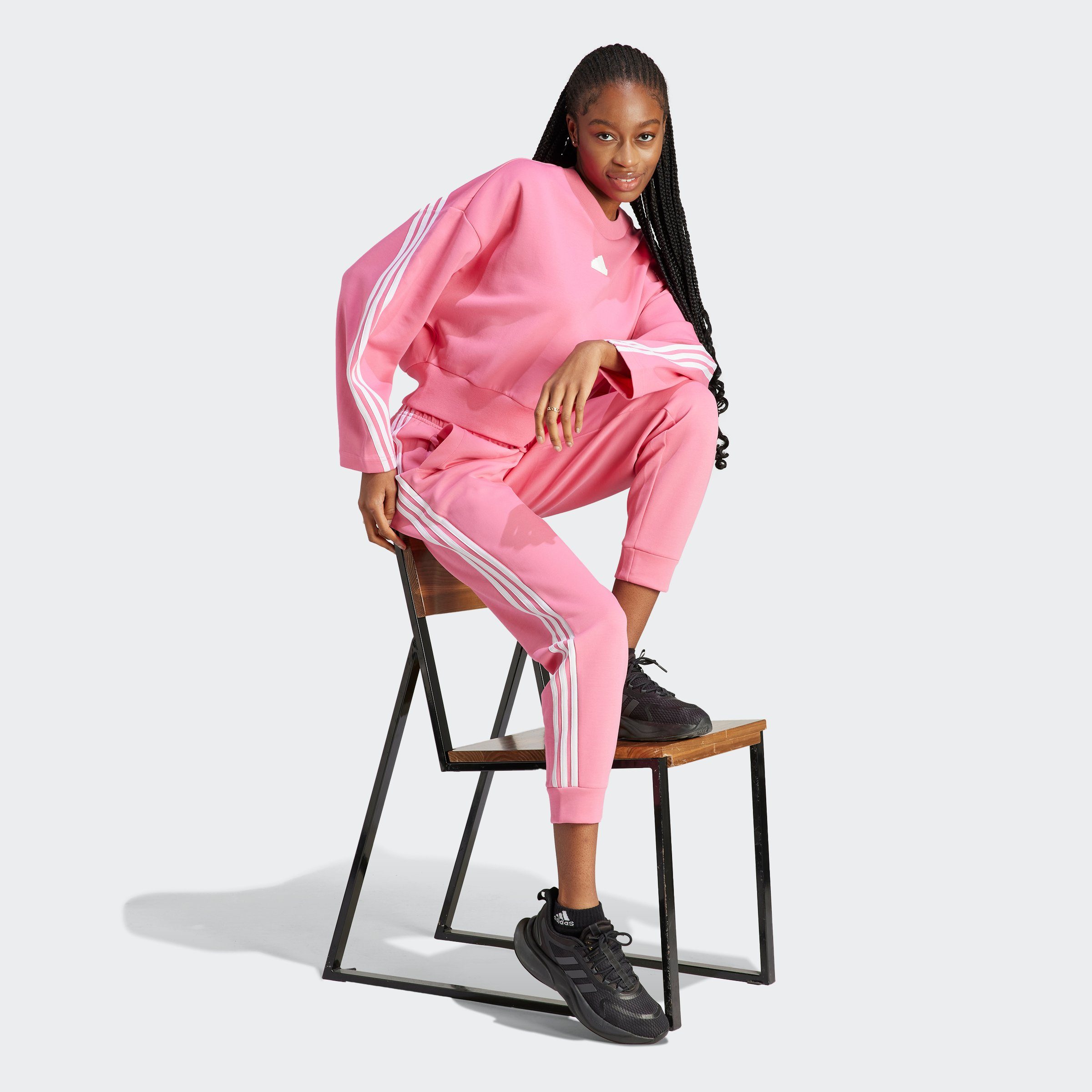 REGULAR HOSE FUTURE (1-tlg) 3STREIFEN ICONS Pink Sportswear Fusion adidas Sporthose