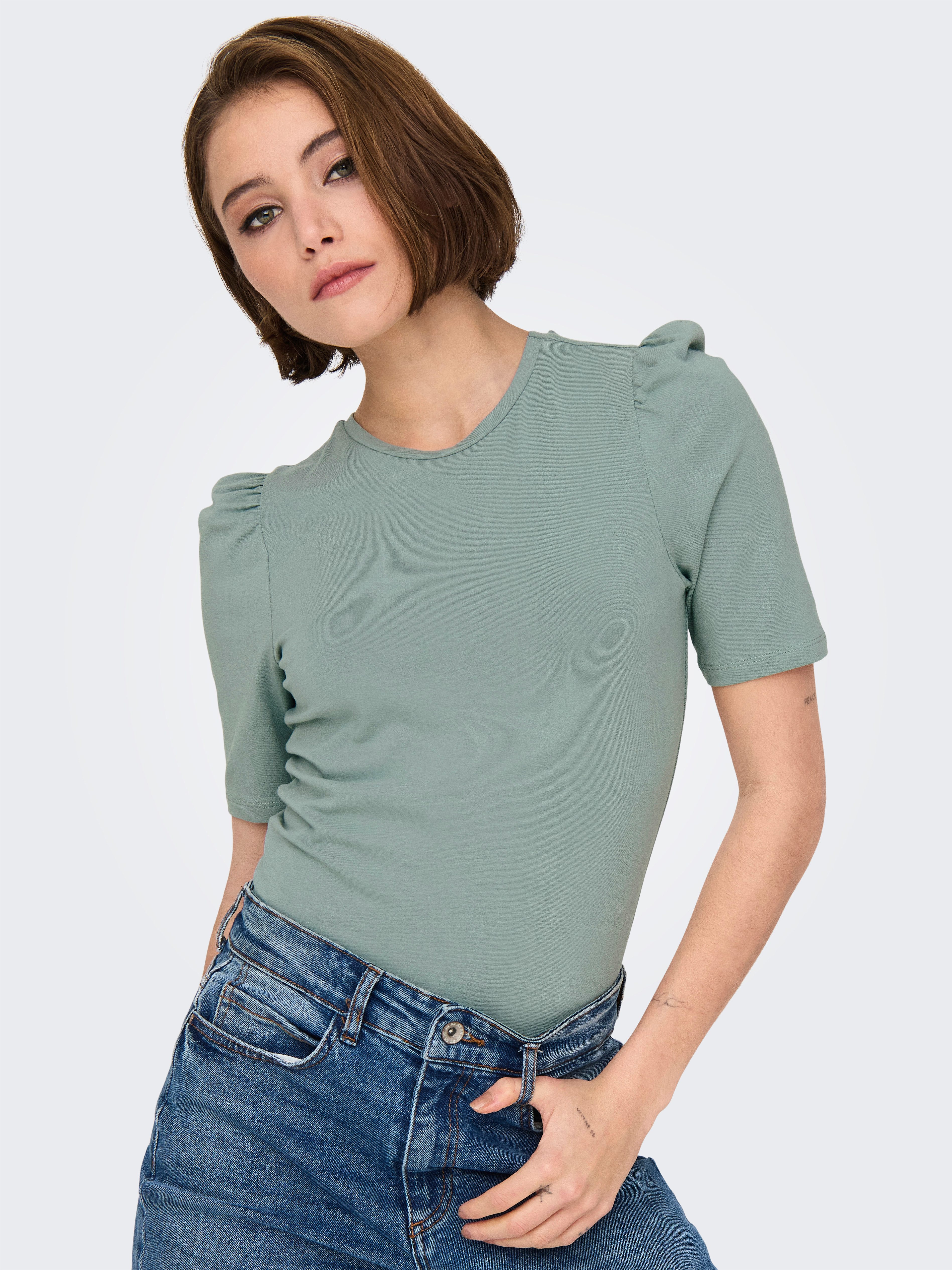 Kurzarmshirt ONLLIVE LOVE 2/4 PUFFTOP JRS NOOS