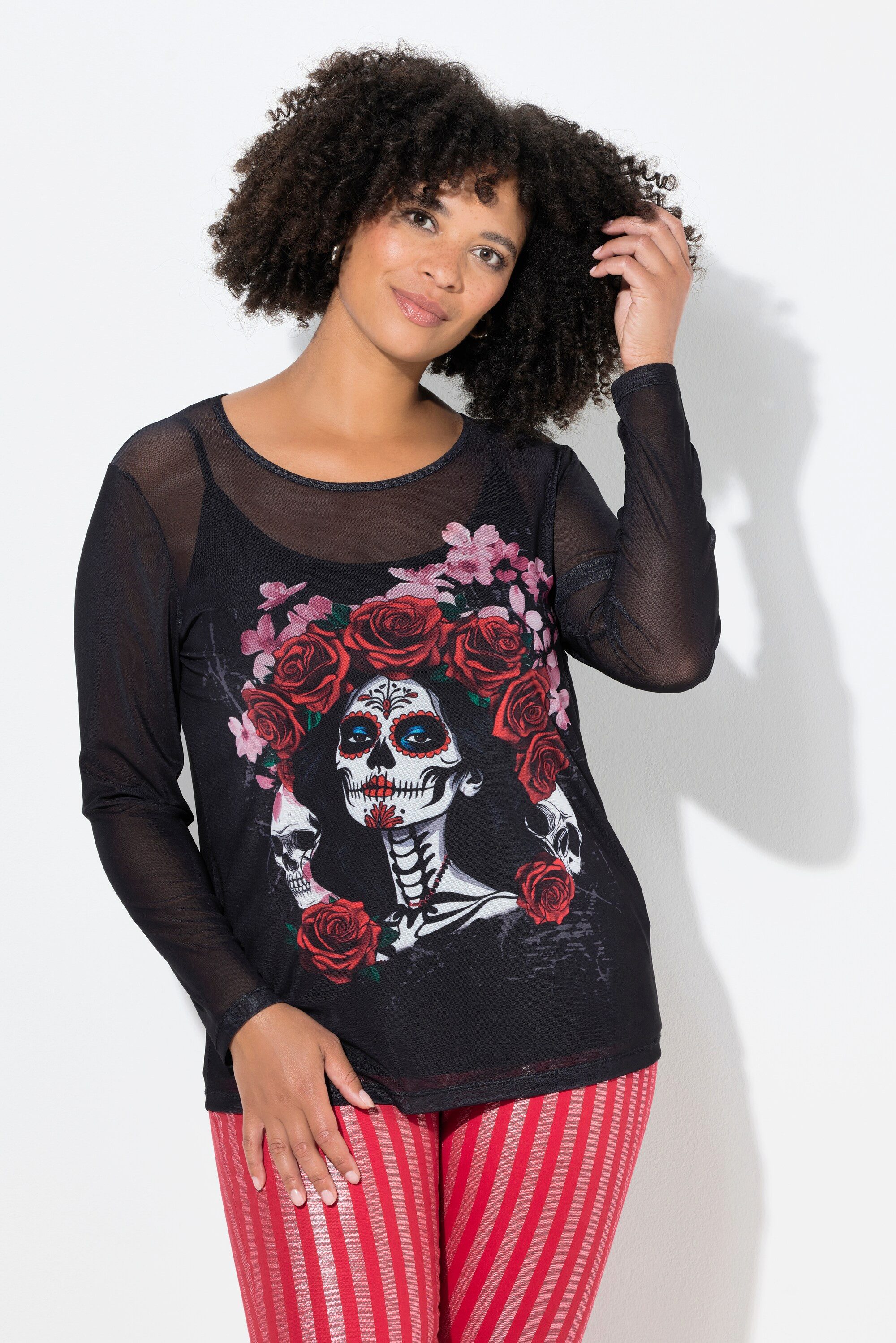 Angel of Style T-Shirt Mesh-Shirt Slim günstig online kaufen