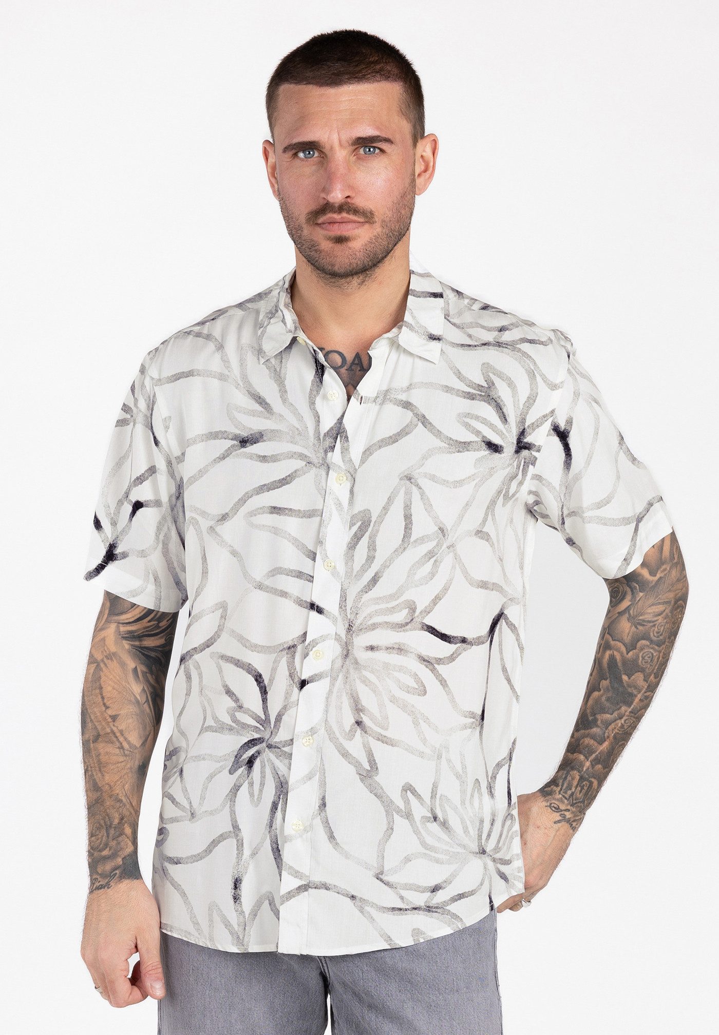 Kurzarmhemd MSH KLBEACH 1/2 allover printed