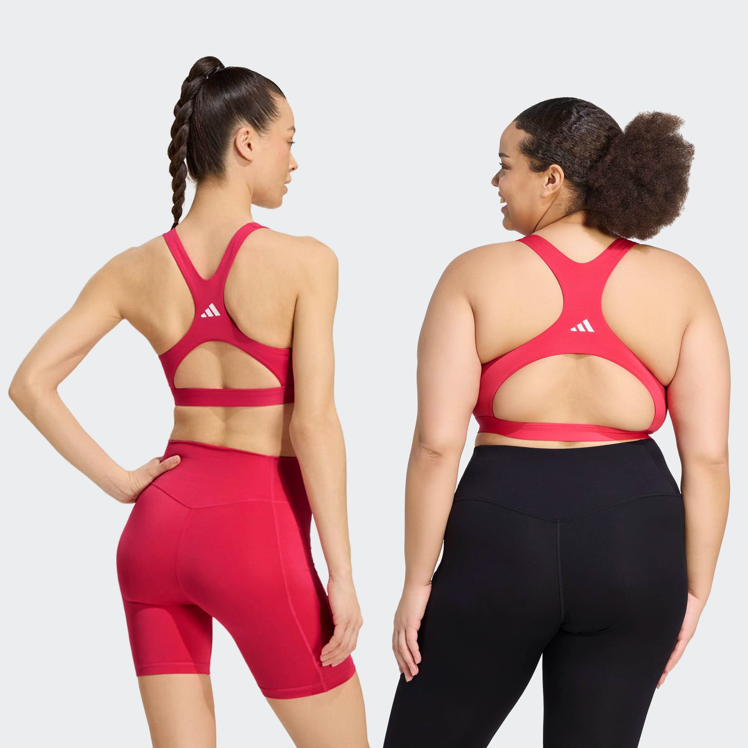 adidas Performance Sport-BH OPTIME ESSENTIALS WORKOUT BH MIT STARKEM HALT