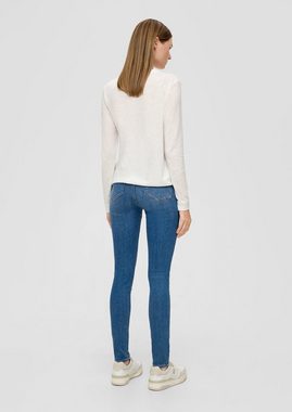 s.Oliver 5-Pocket-Jeans Jeans Anny / Super Skinny Fit / High Rise / Super Skinny Leg Leder-Patch