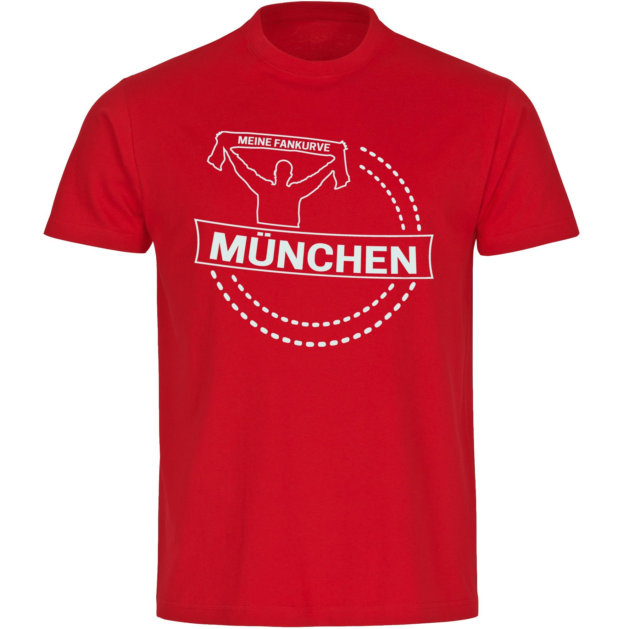 T-Shirt Herren München rot - Meine Fankurve - Männer