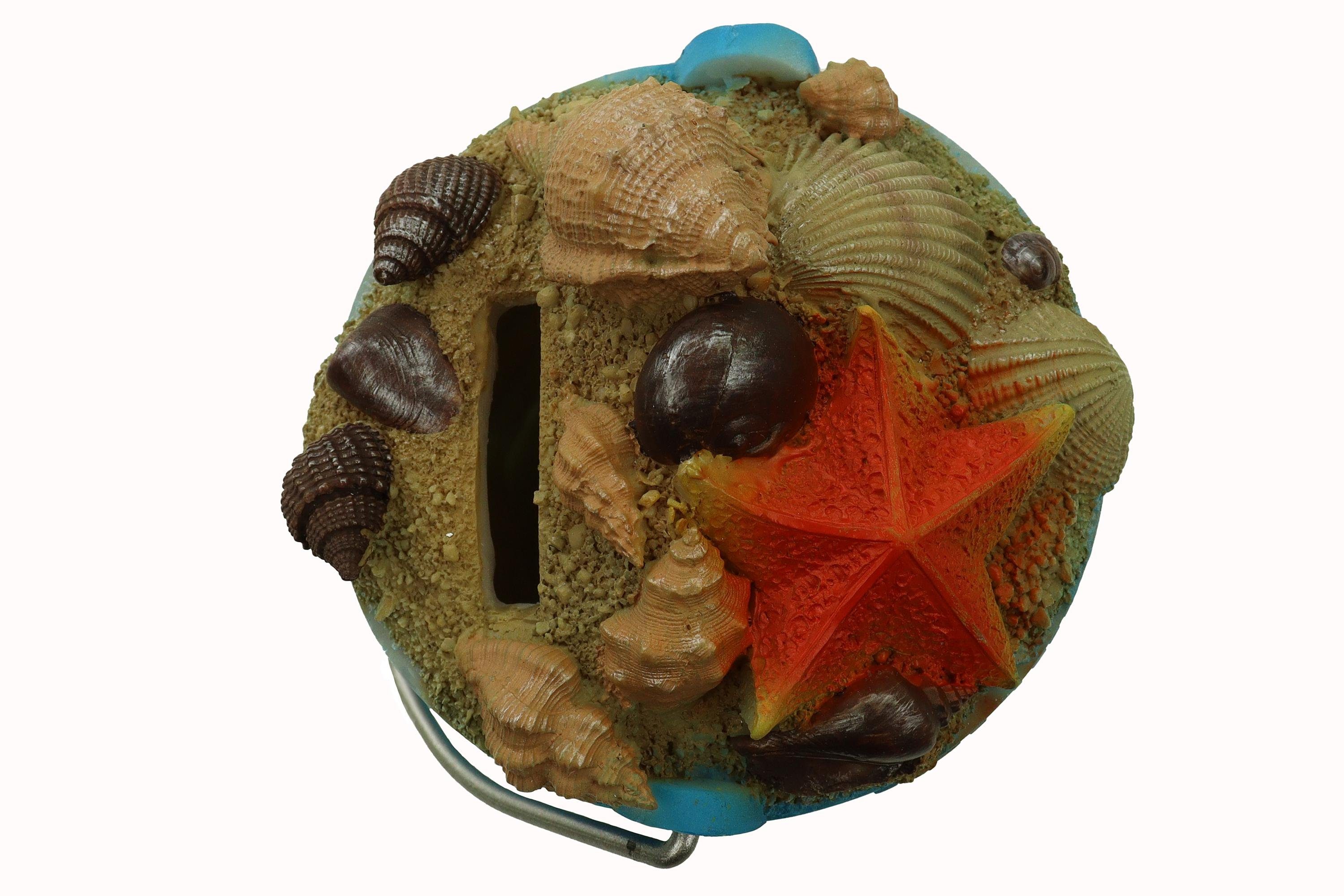 ELLUG Spardose Sparbüchse – Strandeimer „Urlaubs-Spardose“ aus Kunststein H.: 11cm – Bild 5 von 5