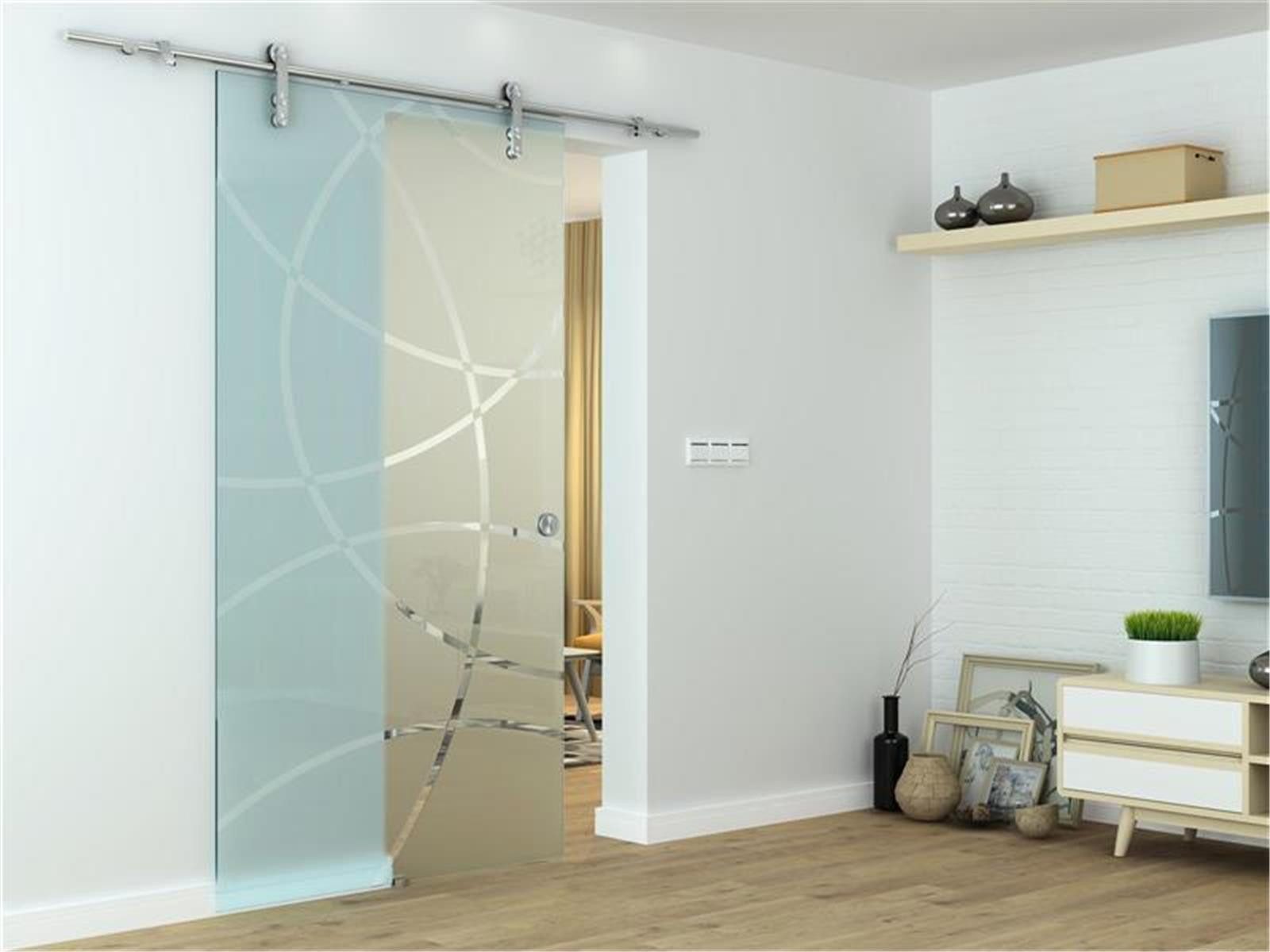 Glaszentrum Hagen Glastür Glaszentrum Hagen Glasschiebetür 2050x900x8 mm Zirkula, ESG