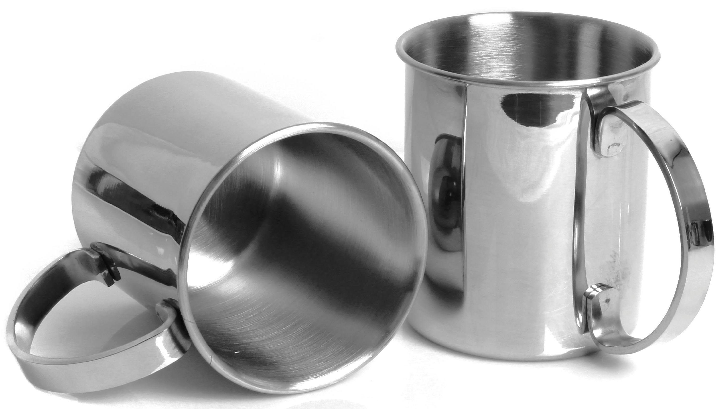 ECHTWERK Gläser-Set, Edelstahl, Outdoor Becher, Camping Tassen, Geschenkset, bruchsicher, 1000 ml