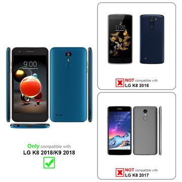Cadorabo Handyhülle LG K8 2018 / K9 2018 LG K8 2018 / K9 2018, Klappbare Handy Schutzhülle - Hülle - mit Standfunktion und Kartenfach