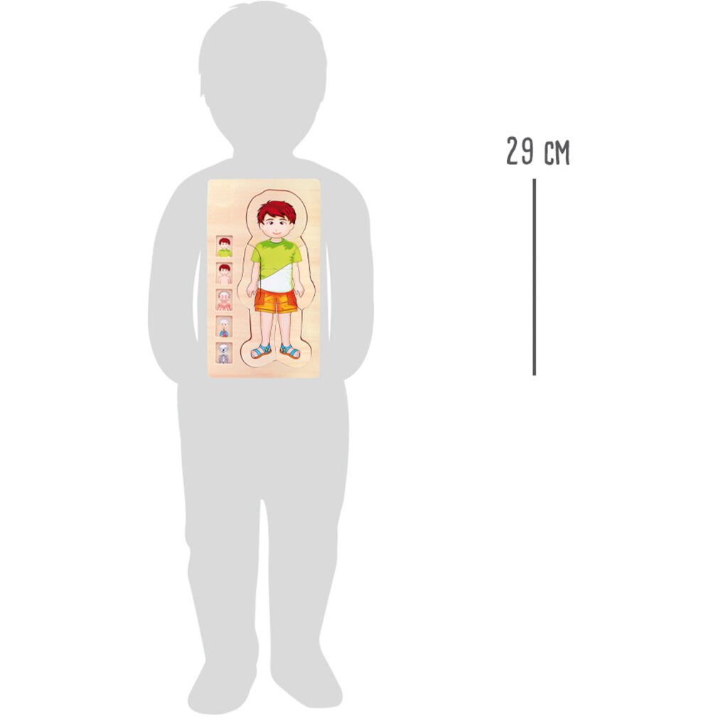 Small Foot Spiel Schichtenpuzzle Anatomie Junge