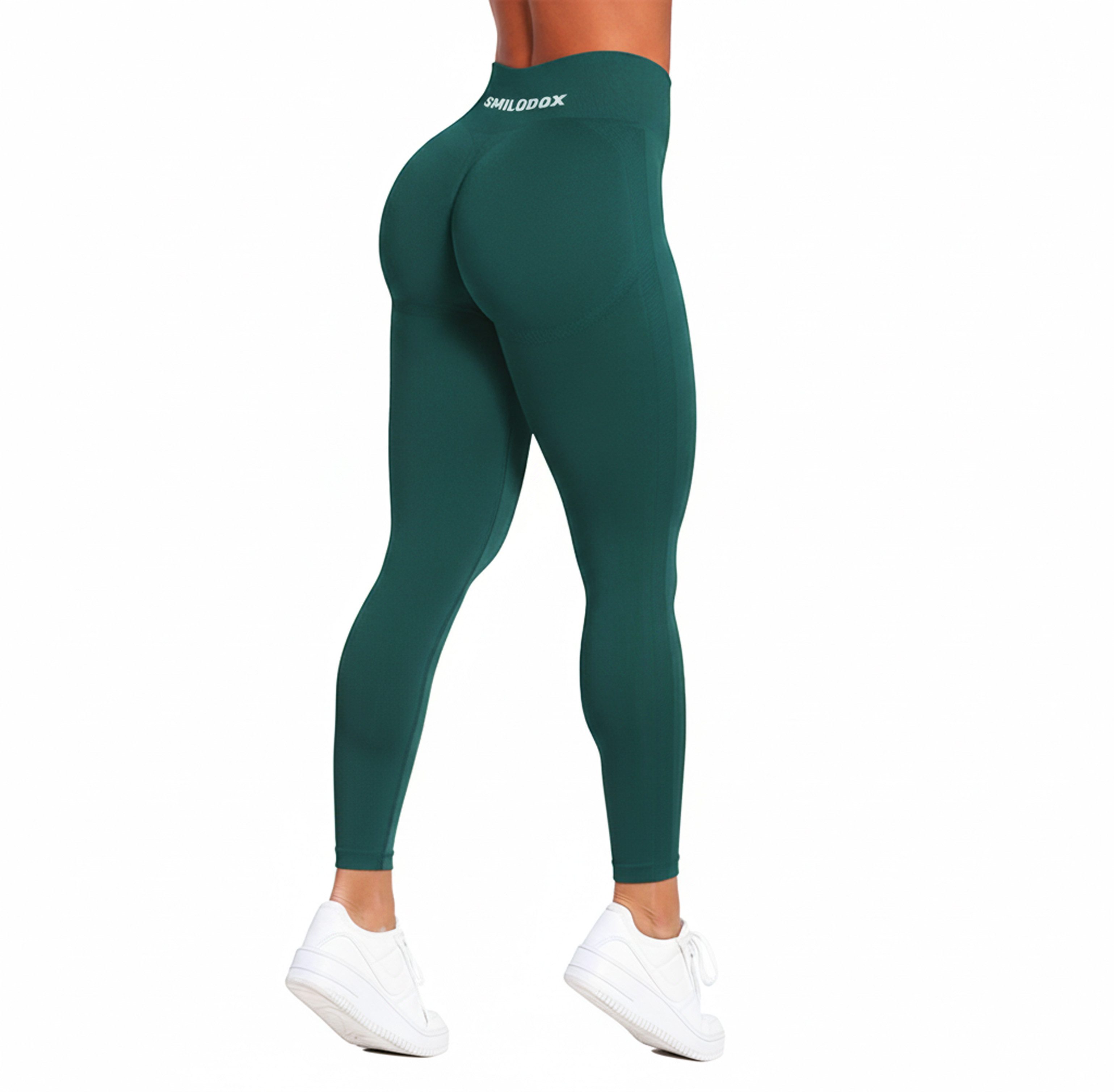 Smilodox Leggings Cetrina, Push Up Scrunch Leggings mit Schriftzug Fitness günstig online kaufen