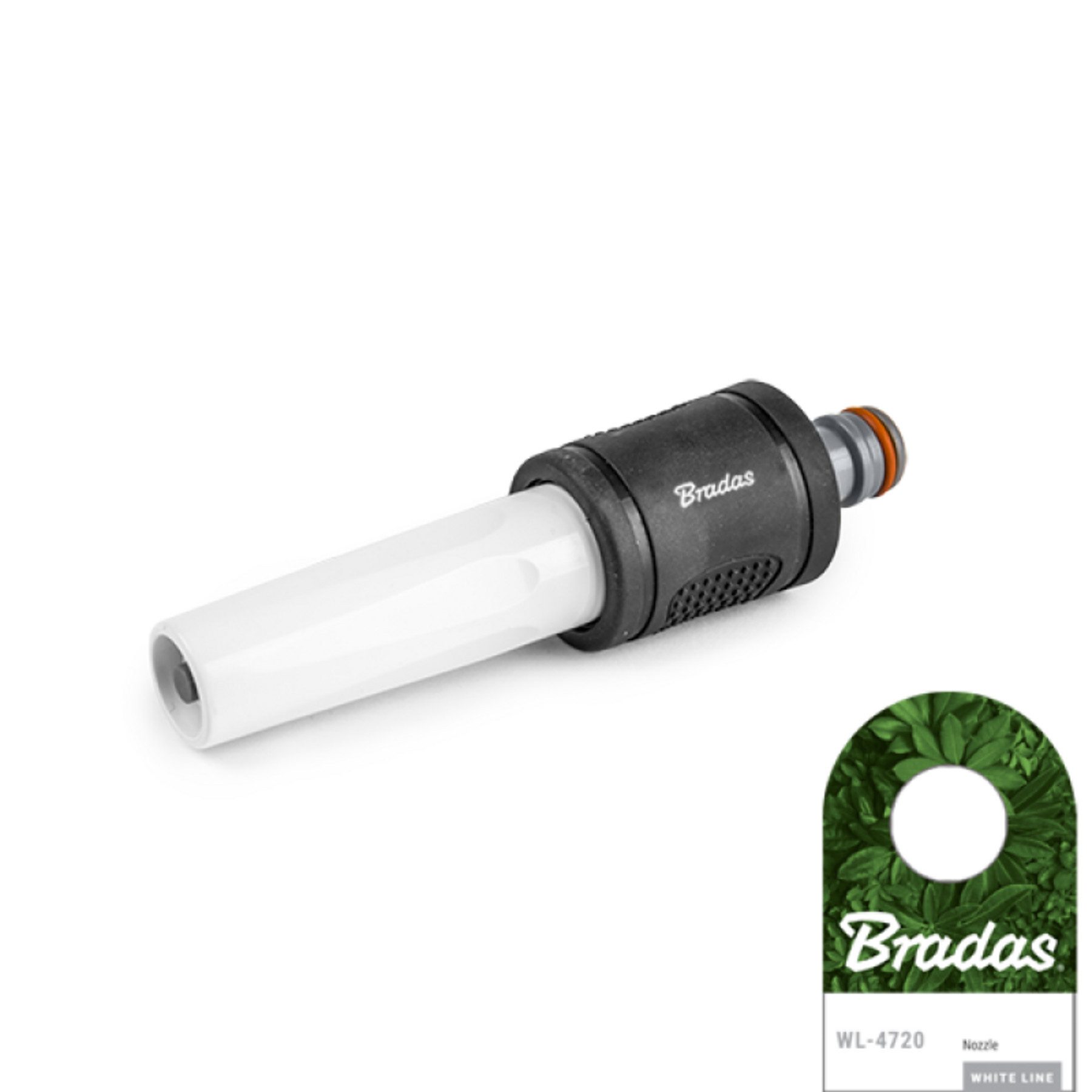 Bradas Bewässerungsbrause WL-4720 WHITE LINE Sprühdüse, verstellbares TPR, (1-St)
