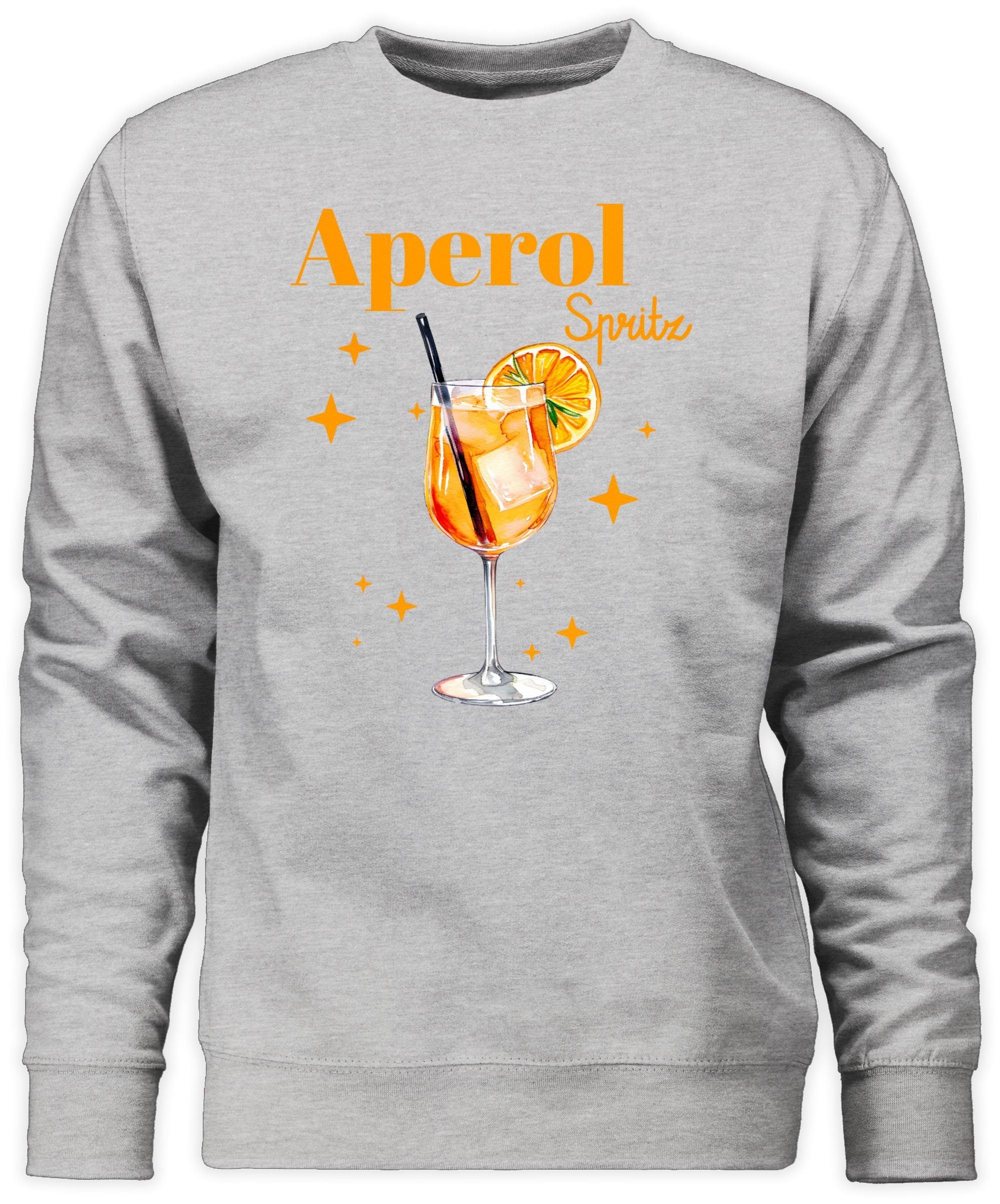 Shirtracer Sweatshirt Aperol Spritz Kostüm I Aperoli I Aperollin Freundin Spritztour (1-tlg) Karneval & Fasching