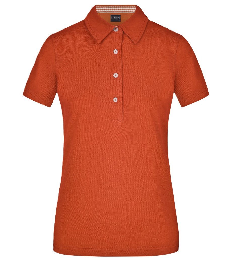 James & Nicholson Poloshirt Doppelpack Klassisches Damen Polohemd JN969 (Doppelpack, 2 Stück) mit konfektioniertem Kragen in Kontrastoptik