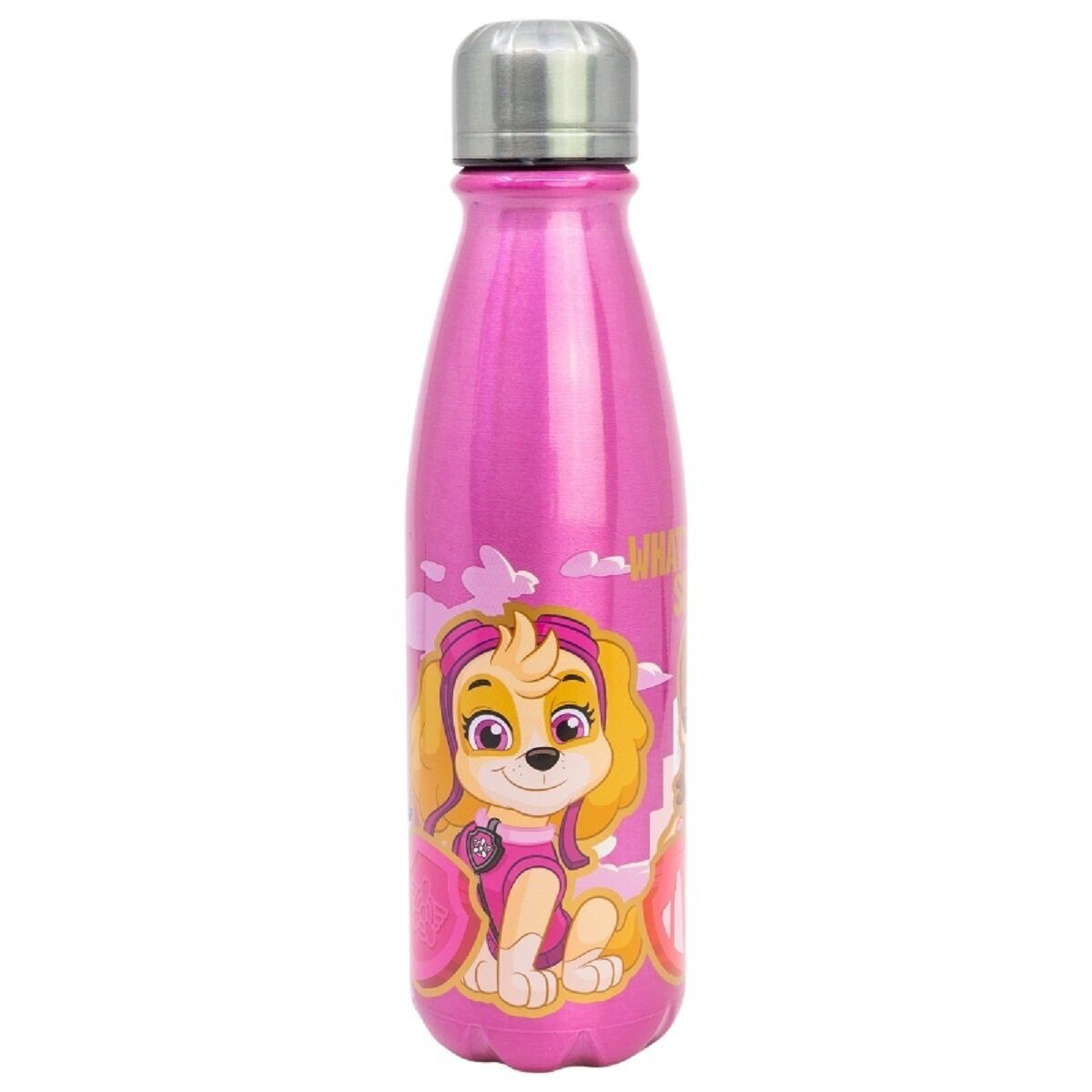 PAW PATROL Trinkflasche Paw Patrol Trinkflasche Aluminium, 600ml, mit Sicherheitsverschluss