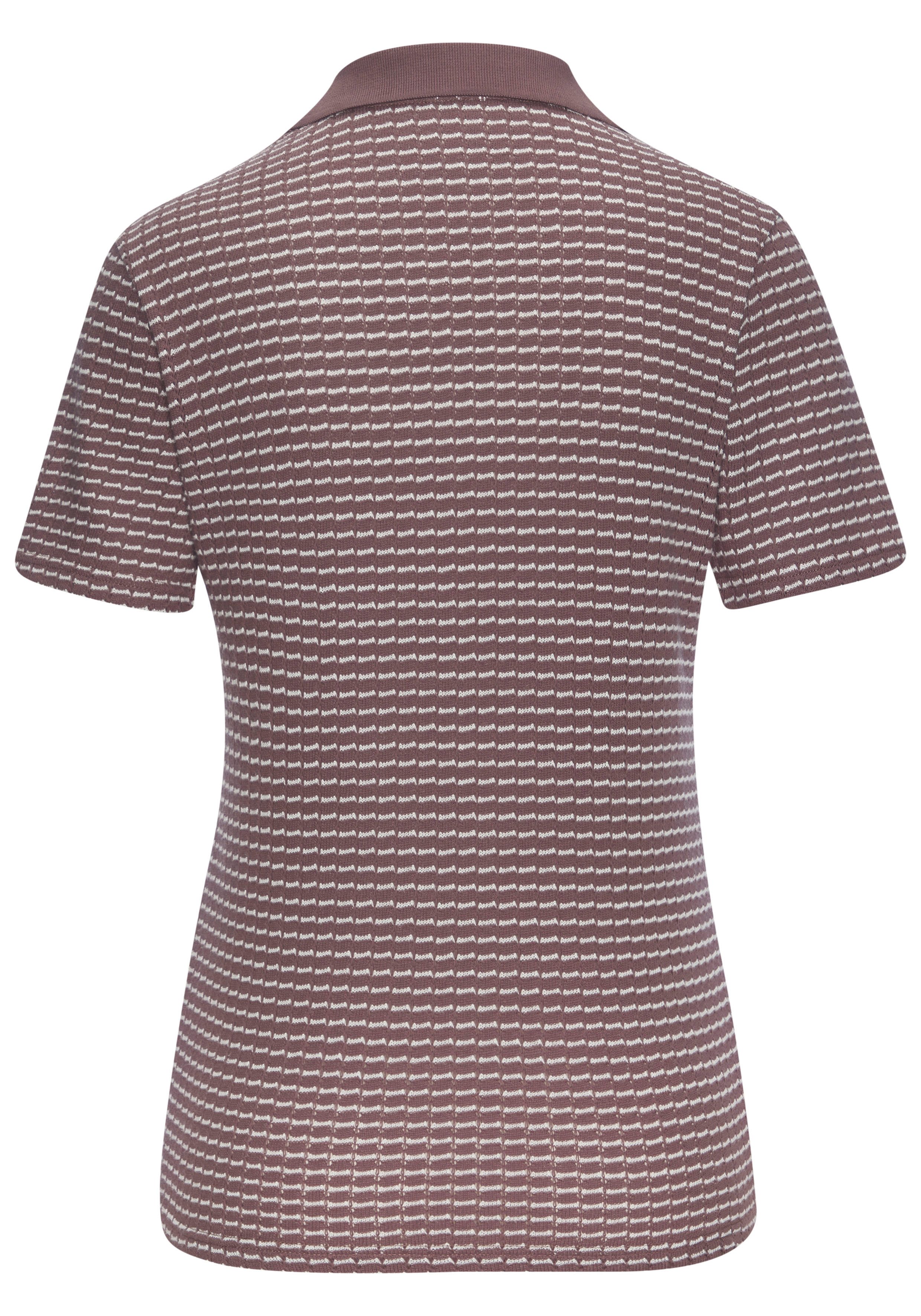 Vivance Poloshirt aus strukturierter Strickqualität schöne Strick-Qualität