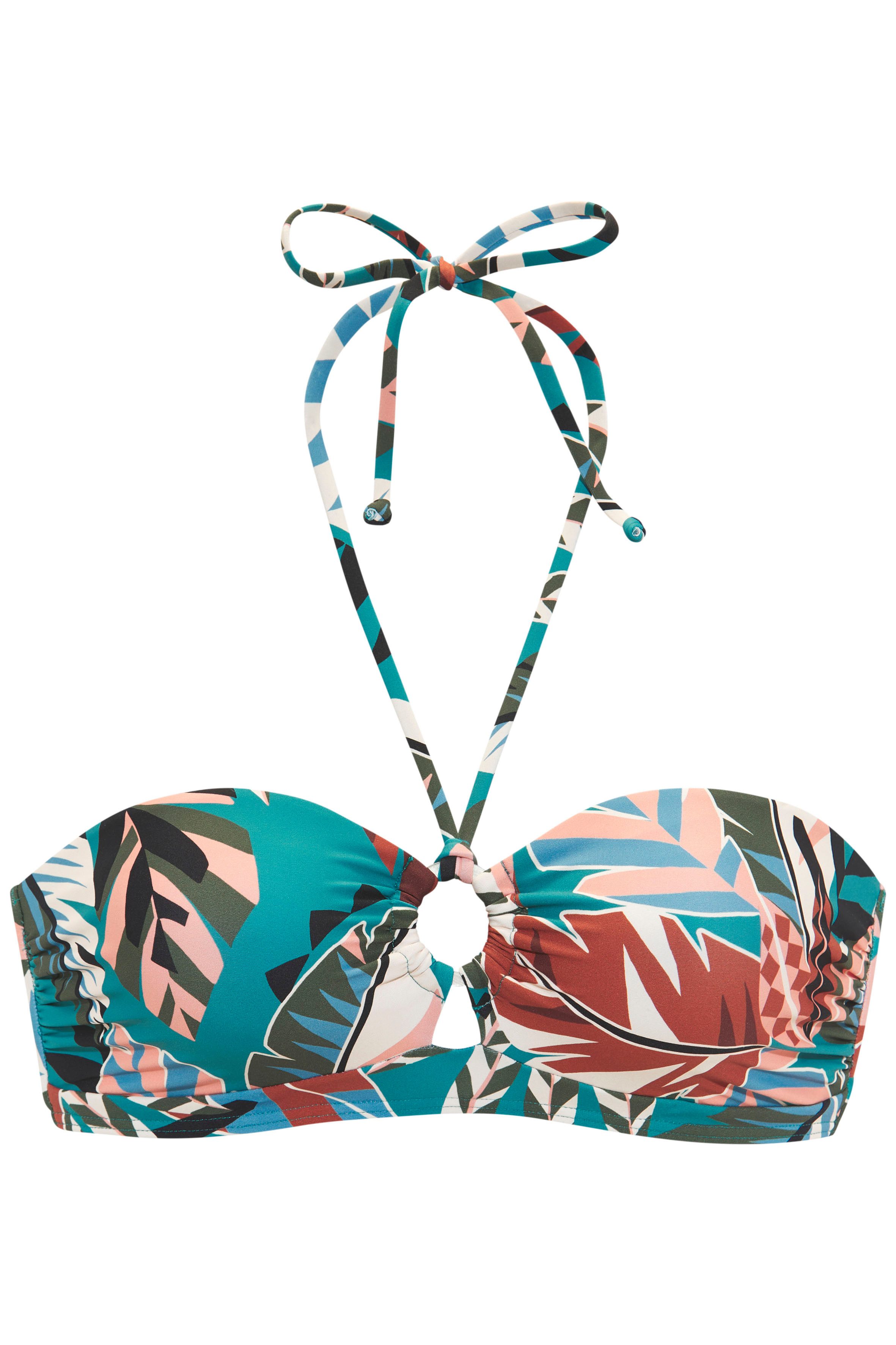 Buffalo Bandeau-Bikini-Top Moana, mit modernem Allover-Print