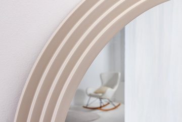 riess-ambiente Wandspiegel WAVE 160cm greige (Einzelartikel, 1-St), Flur · Kunststoff · Rahmen · Rundbogen · Ganzkörper · Groß · Modern