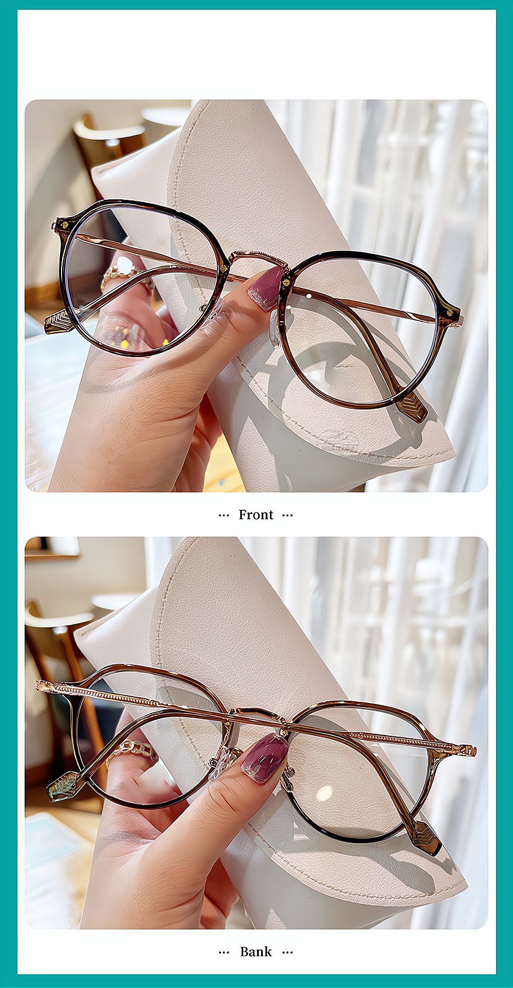 PACIEA Brille Ultra leichte und Frauen grün für Anti-Blaulicht modische Gläser