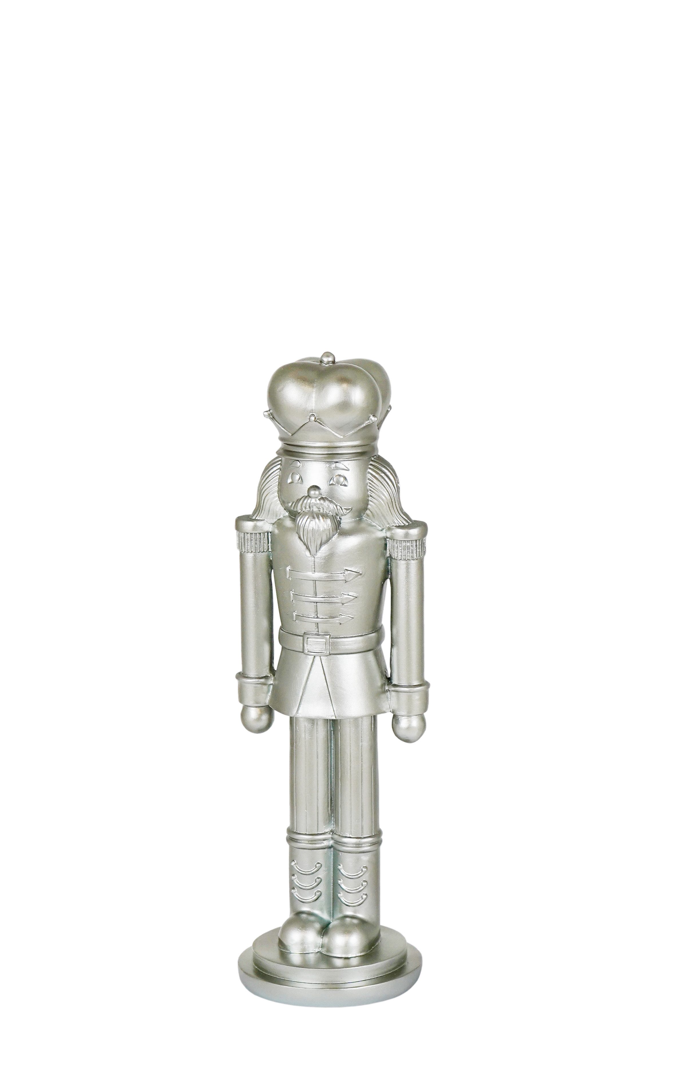 Kaheku Dekoobjekt Kaheku Figur Caruso, Nussknacker, silber, 37 cm, 1175014297 (1 St)