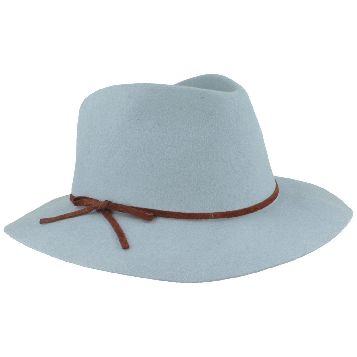 Fiebig Filzhut Damen Traveller mit dünnem Kunstleder-Band