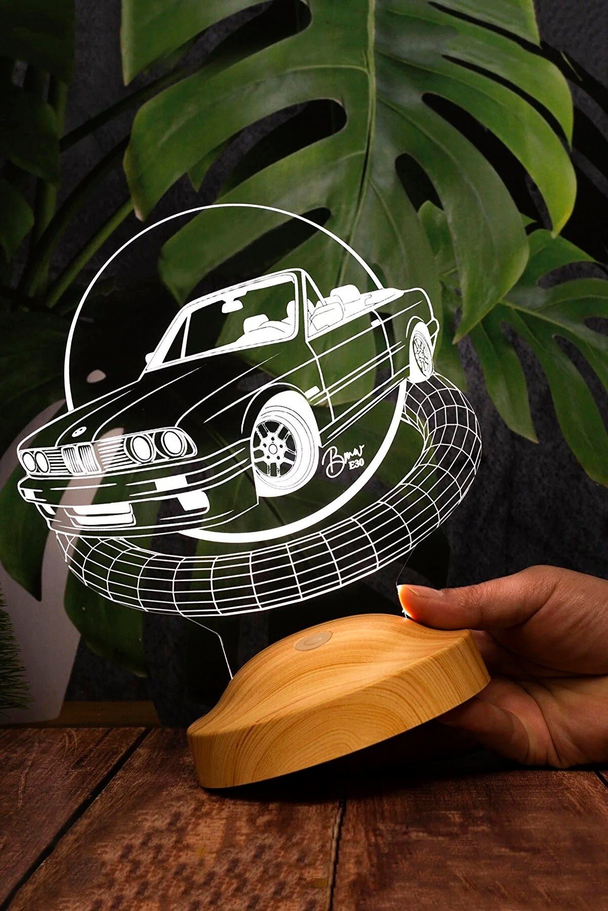 Geschenkelampe LED Nachttischlampe Klassische Automobile Nachttischlampe 3D günstig online kaufen