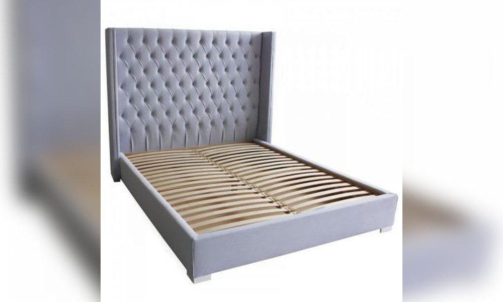 JVmoebel Polsterbett Chesterfield Polsterbett mit Stauraum und luxuriösem Samtbezug (1-tlg), Made in Europa