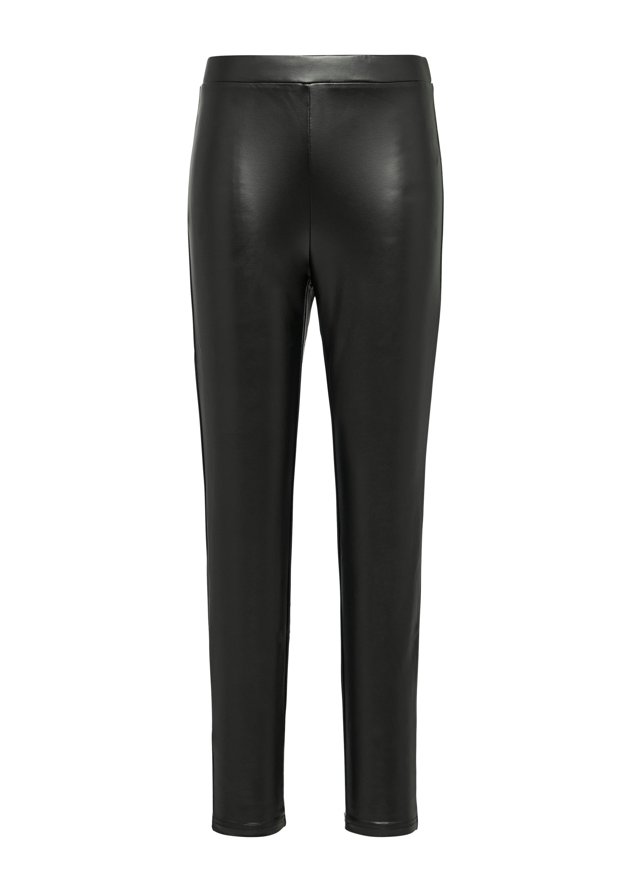 QS Chinos Hose Leggings in Fake-Leather-Optik günstig online kaufen