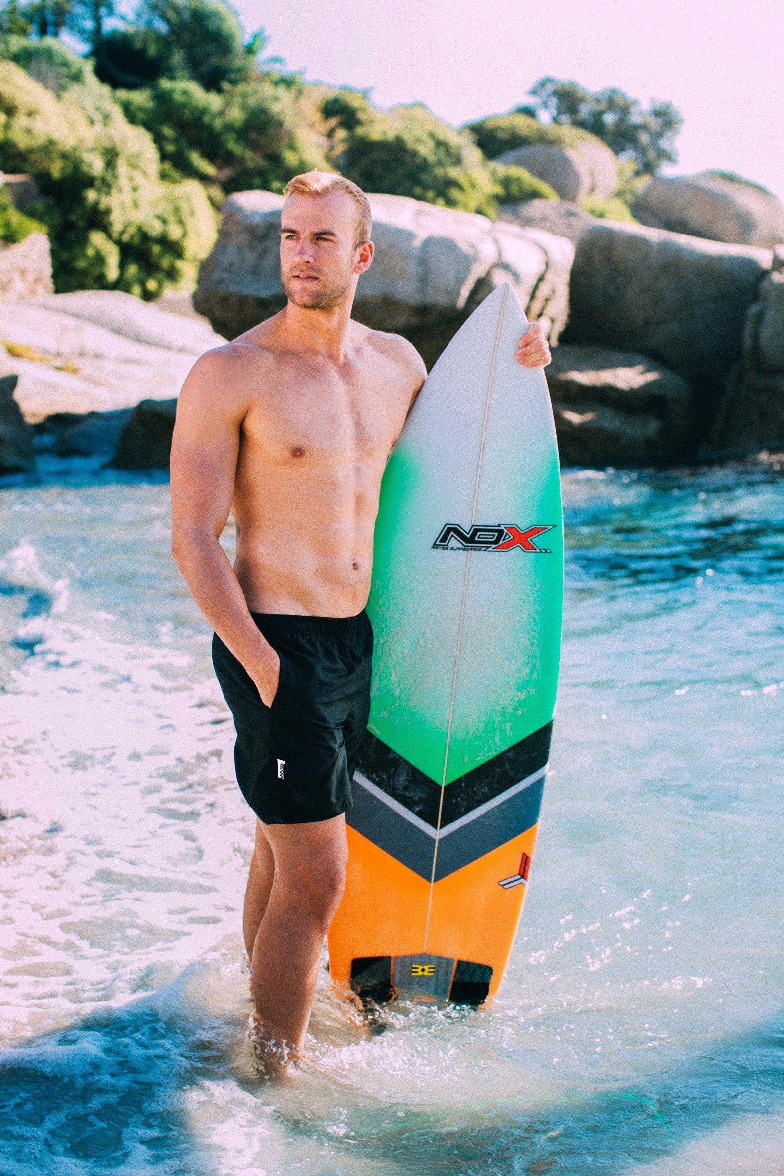 Luvanni Badehose Badehose Herren Schnelltrocknende Beachshorts Style 5 Badeshorts Kordelzug Boardshorts Schwimmhose Männer Shorts Hose Uni