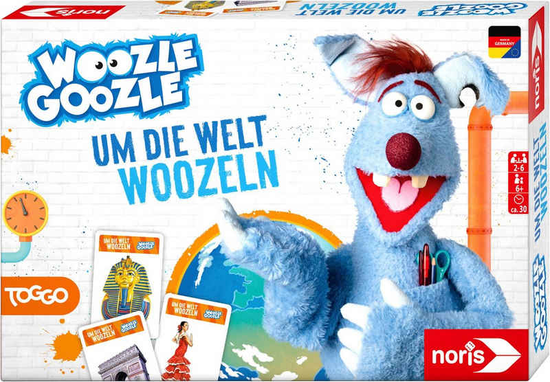 Noris Spiel, Lernspiel Wooozle Goozle, Um die Welt woozlen!, Made in Germany