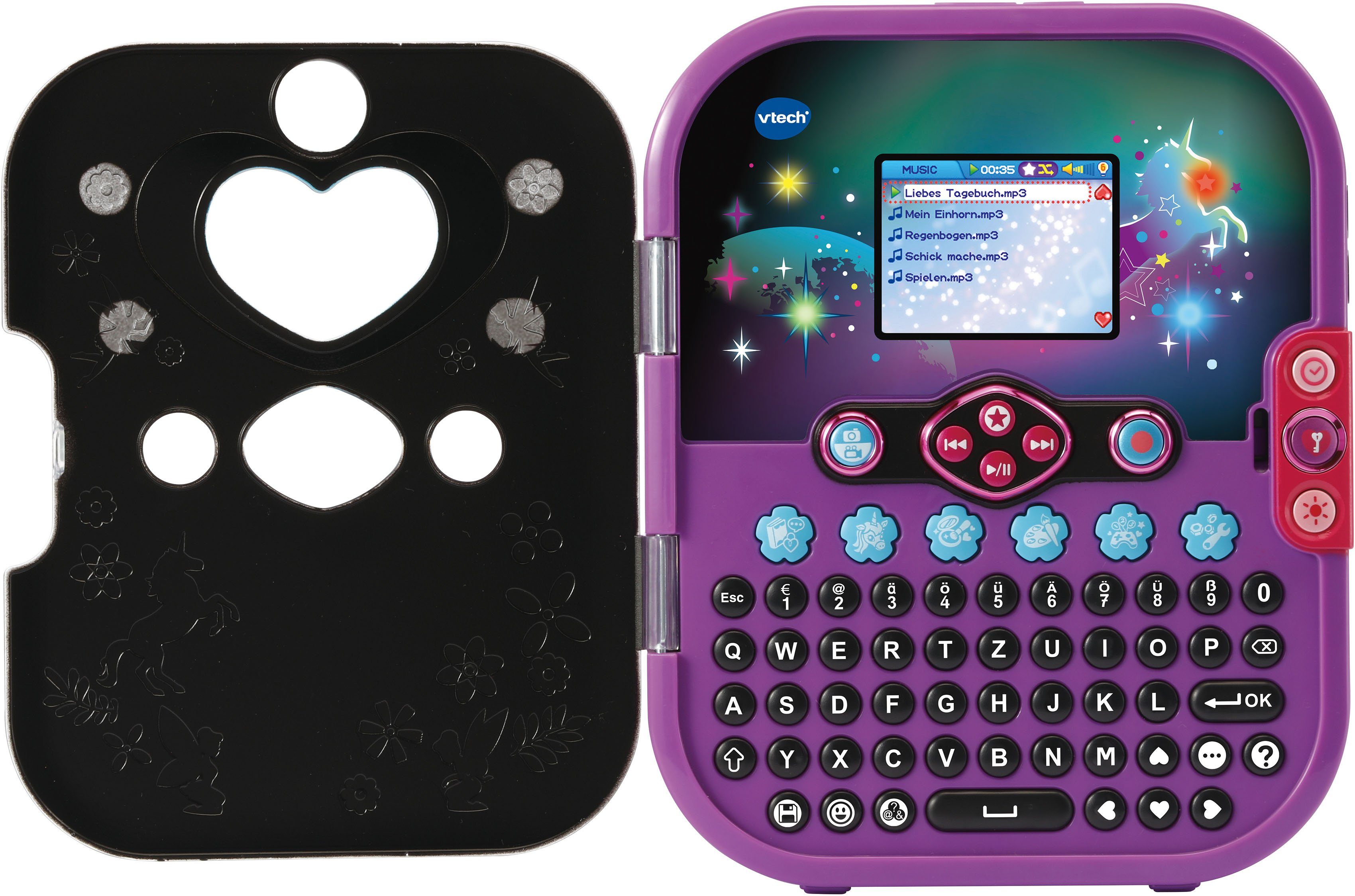 Vtech® Elektronisches Tagebuch Kiditronics, KidiSecrets Selfie Music 2.0, black
