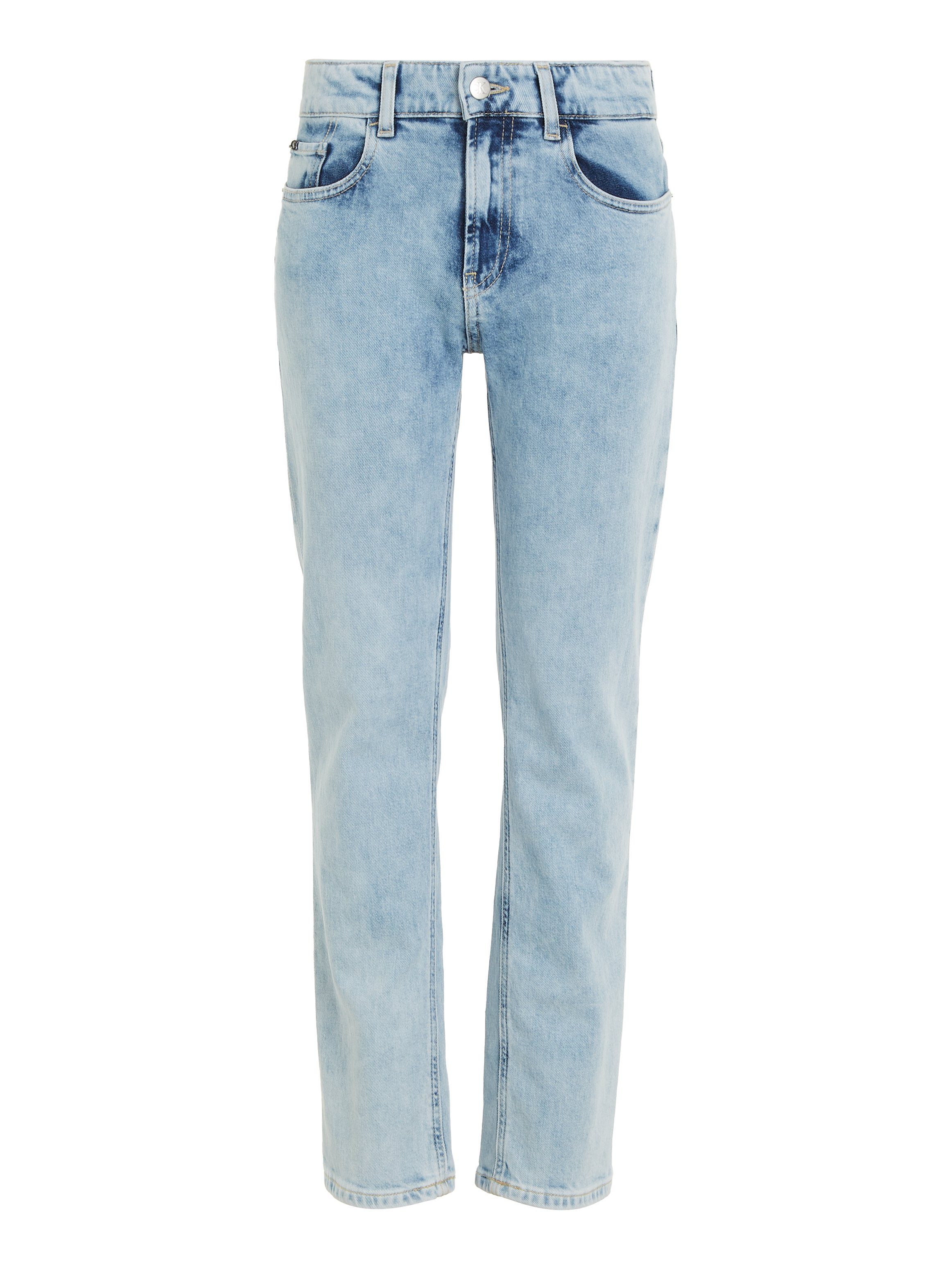 Calvin Klein Jeans Straight-Jeans REG. STRAIGHT OPTIC LIGHT BLUE für Kinder bis 16 Jahre