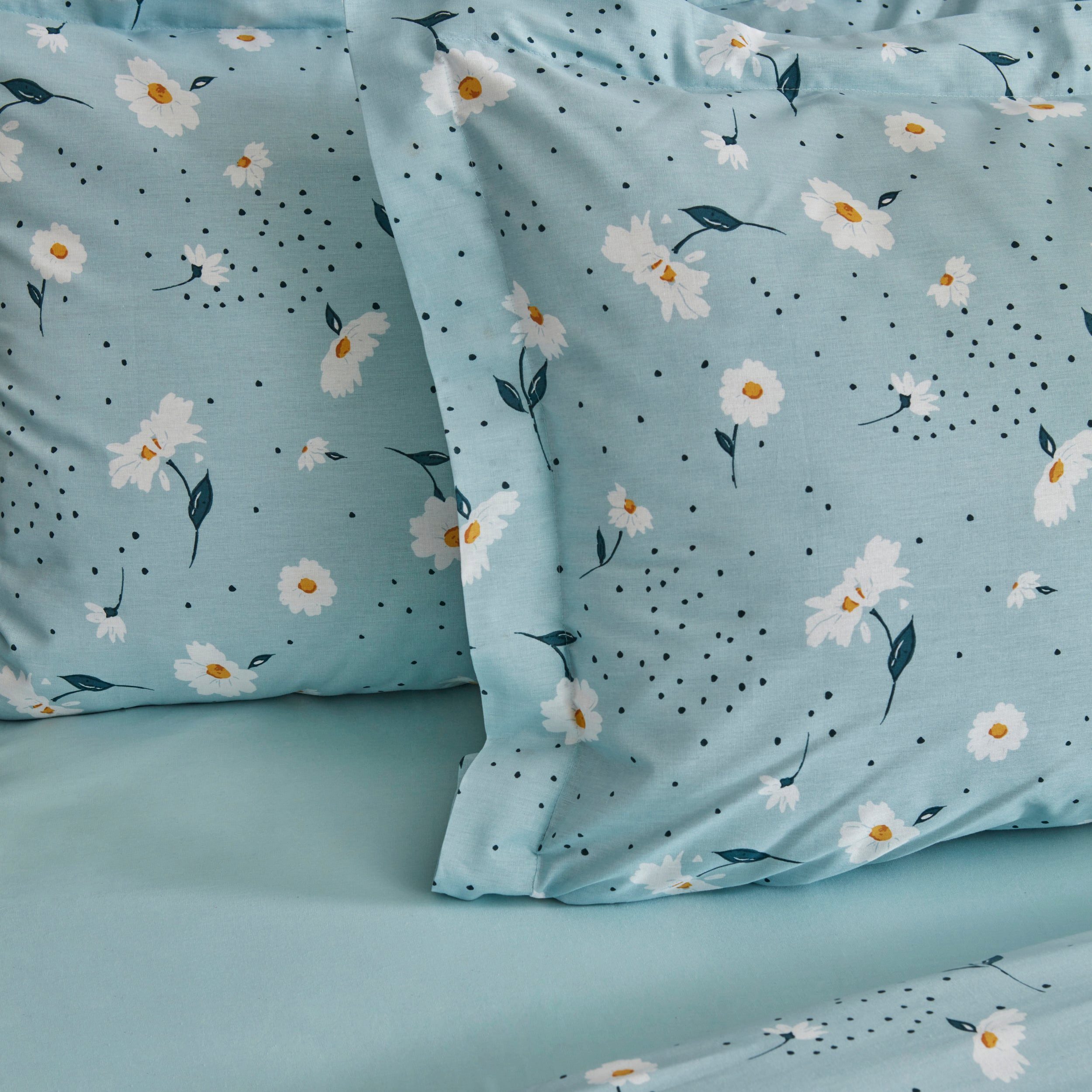 Karaca Bettwäsche Karaca Daisy Einzelbett Bettwäsche Set, 100% Baumwolle, Mint