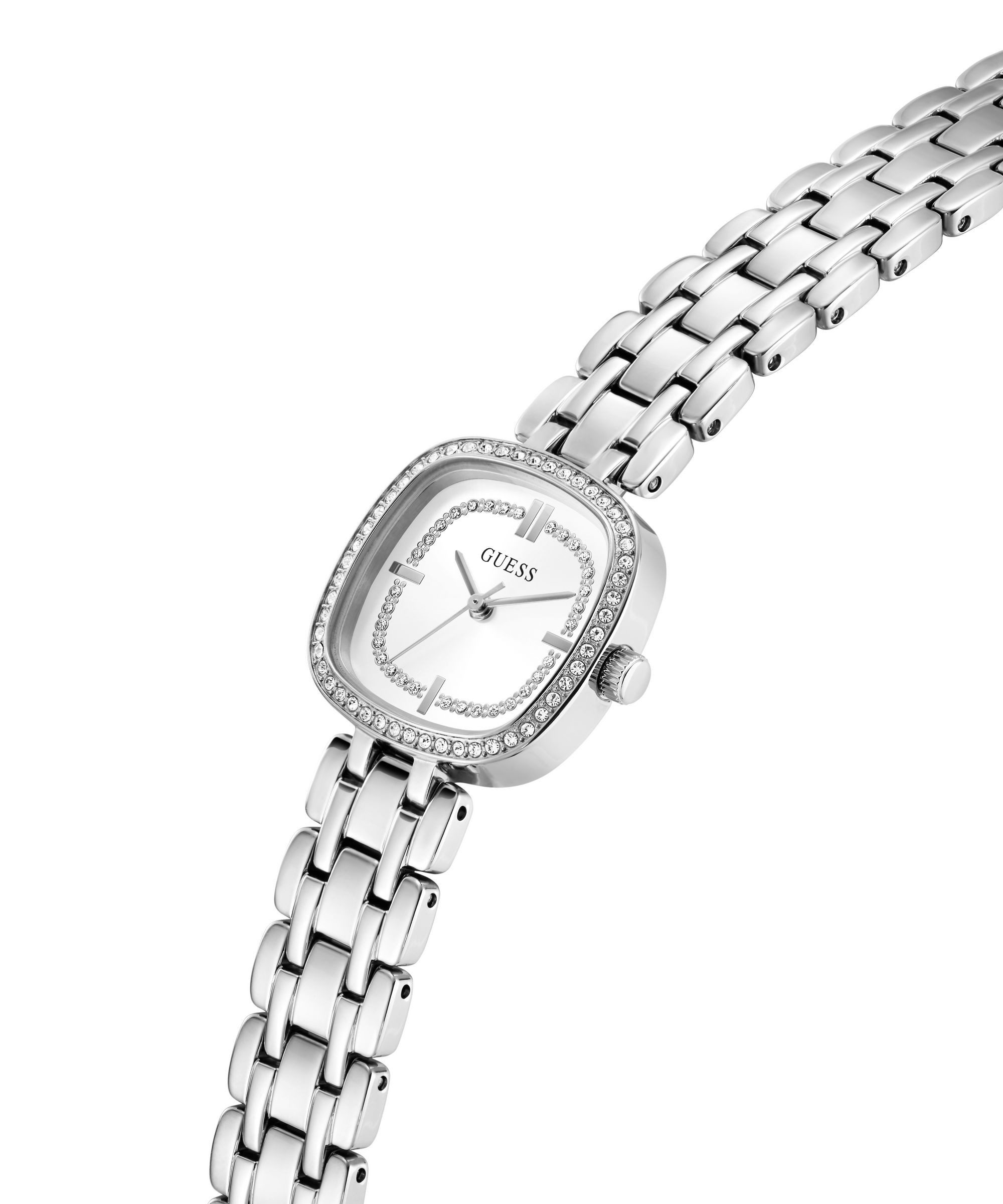 Guess Quarzuhr HAZEL GW1018L1, Armbanduhr, Damenuhr, Edelstahlarmband, analog