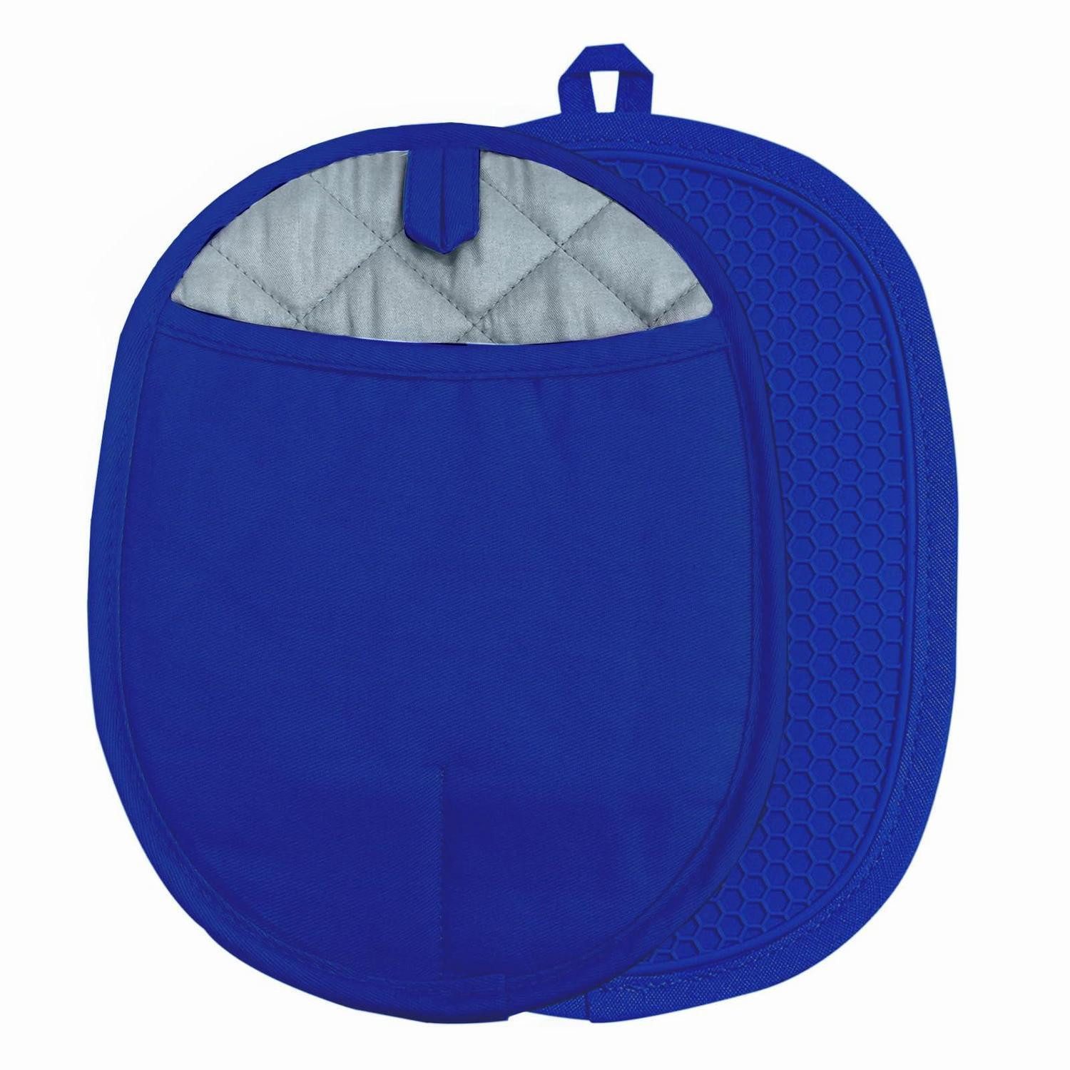 LuxusKollektion Topflappen Silikon Topflappen 2er-Set Blau