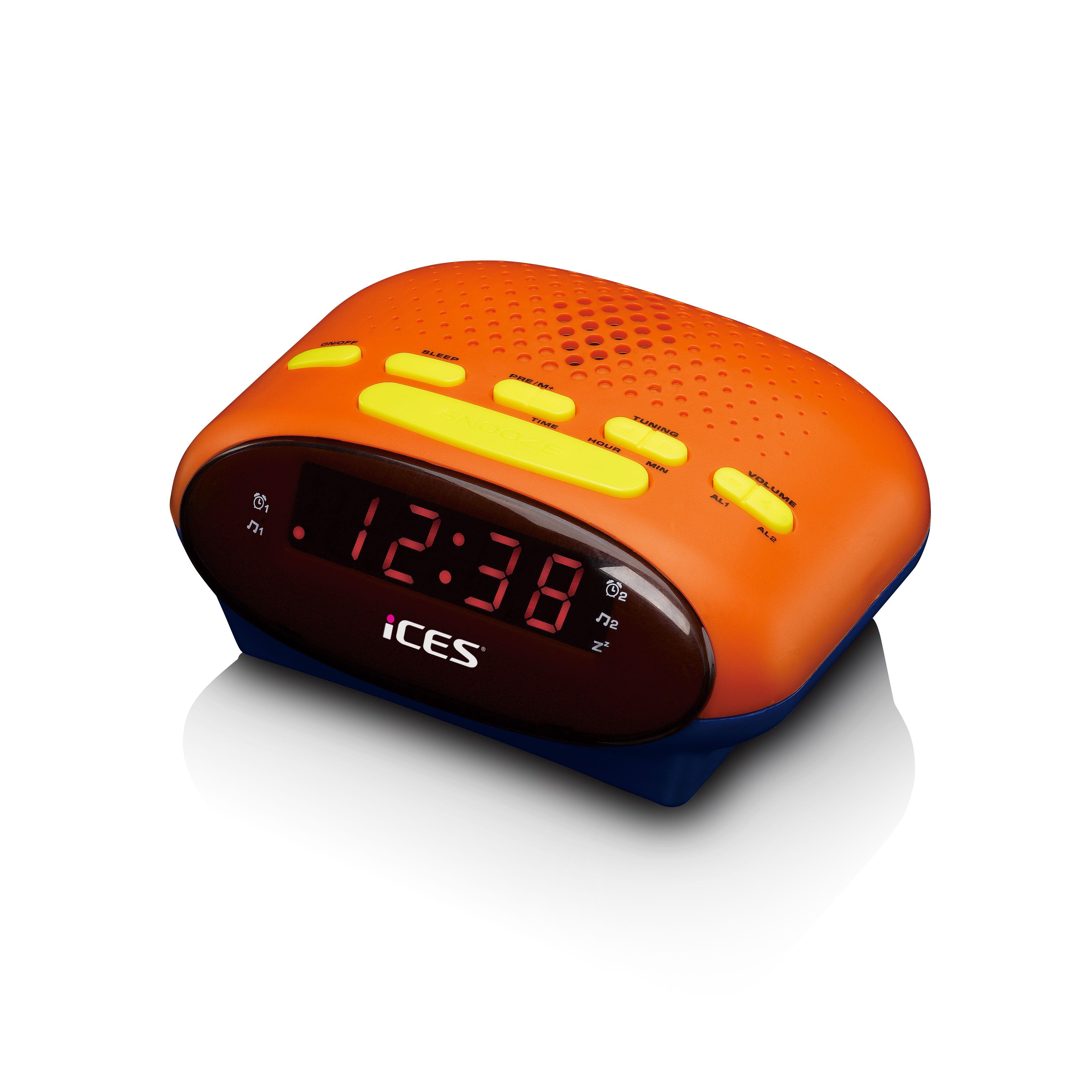 Lenco Radiowecker ICR-210KIDS modernes kinderfreundliches Uhrenradio mit LED Display & Batterie – Bild 4 von 5