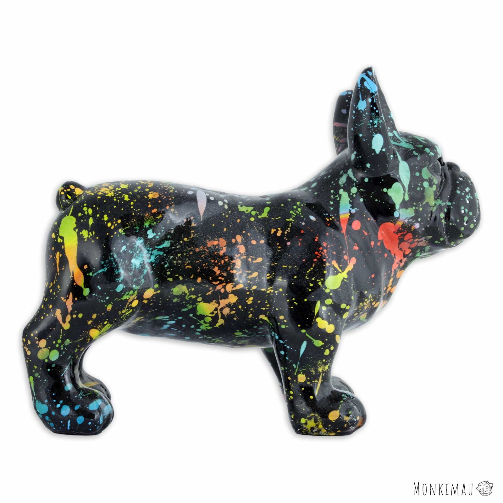 Monkimau Tierfigur Dekoration Wohnzimmer - Figur Figuren Französische Tier Bulldogge (Packung) Deko