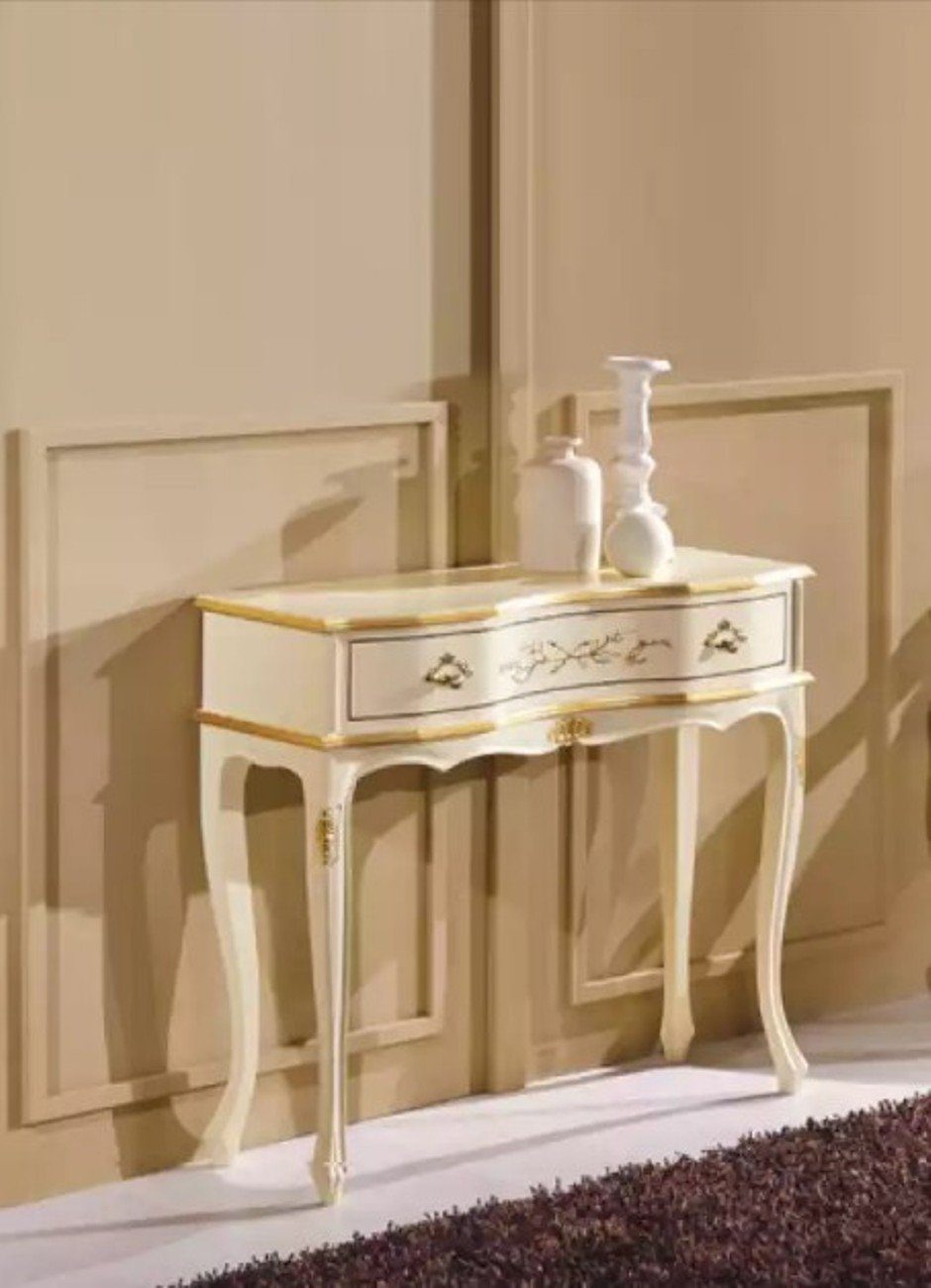 Klassischer (1-St., Möbel Luxus Designer Europa Tisch Konsolentisch Konsolentisch JVmoebel Made Kommode Konsole), Holz in nur 1x