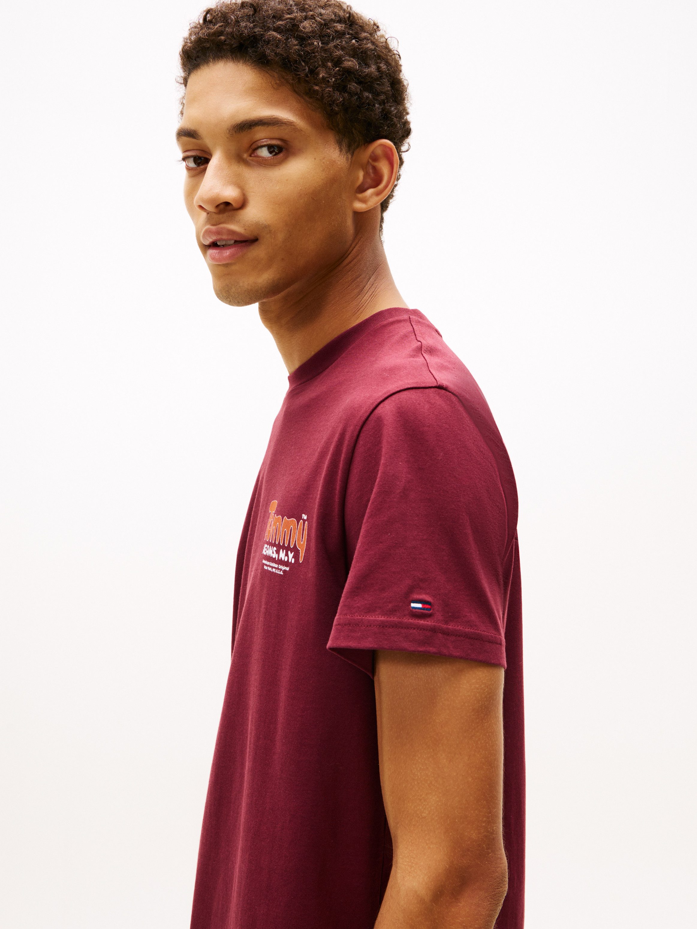 Tommy Jeans T-Shirt FONT PLAY TEE Slim fit mit Rundhalsausschnitt günstig online kaufen