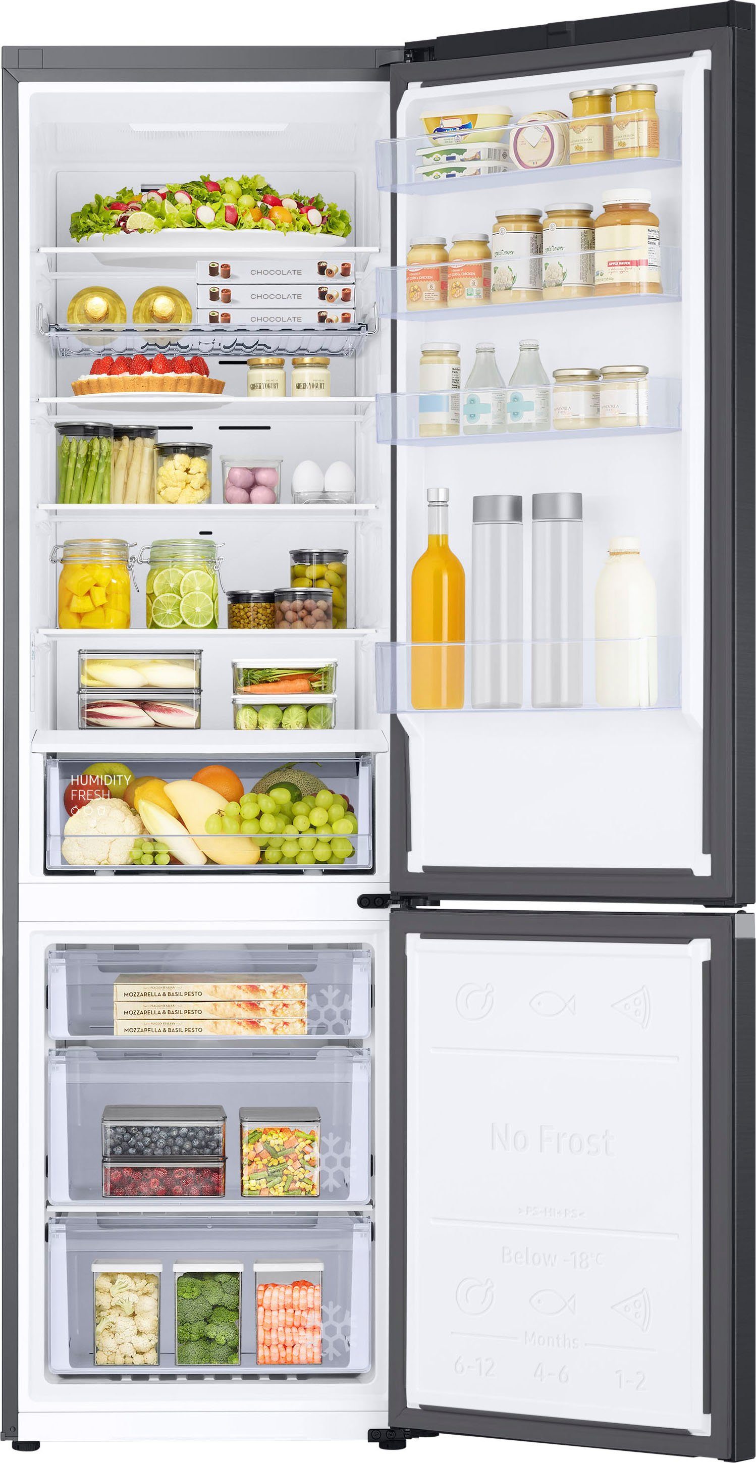 Samsung kombinacija hladnjaka i zamrzivača RL38C602CB1, 203 cm visine, 59,5 cm širine