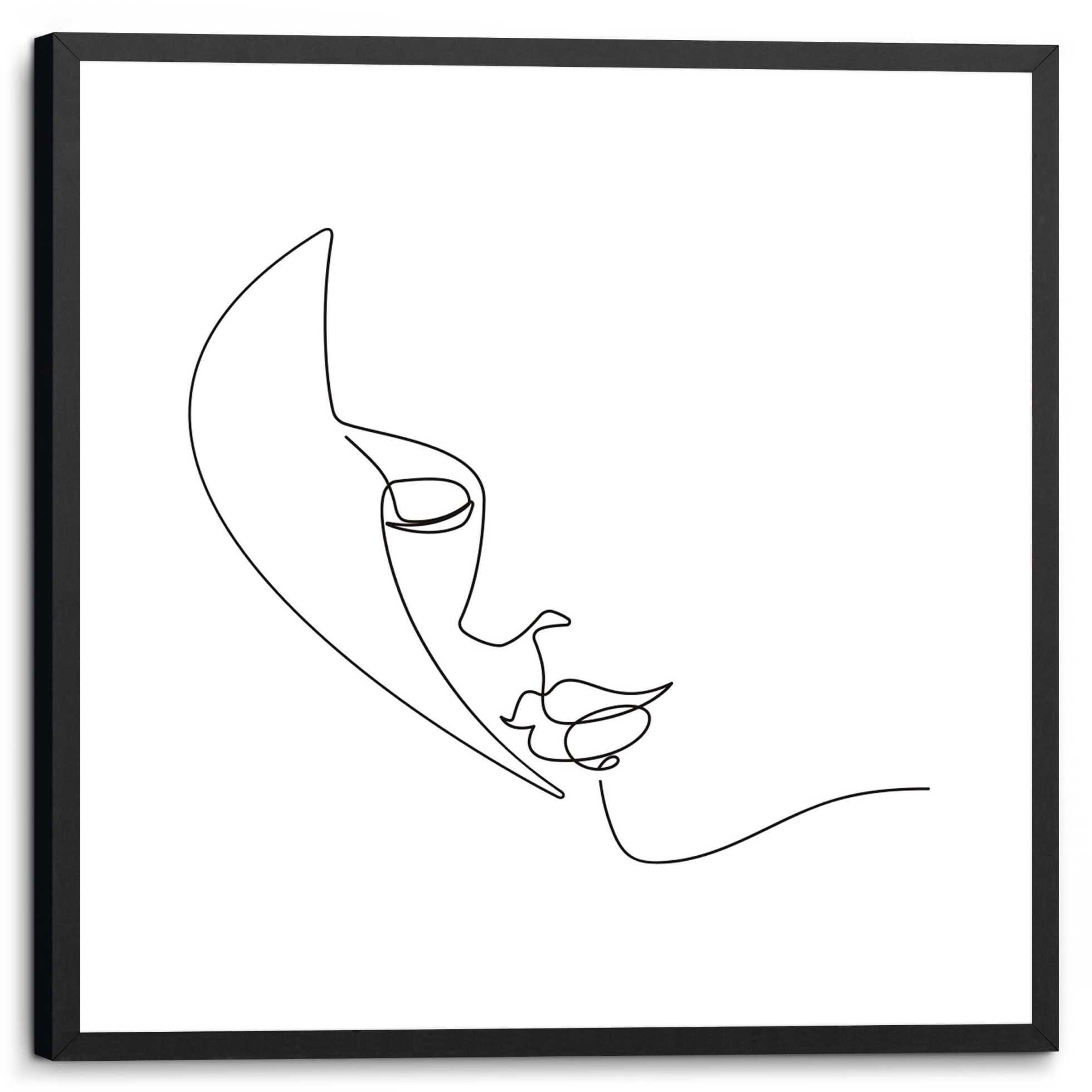 Reinders! Wandbild Silhouette Gesicht - Gerahmtes Bild. € 59,99